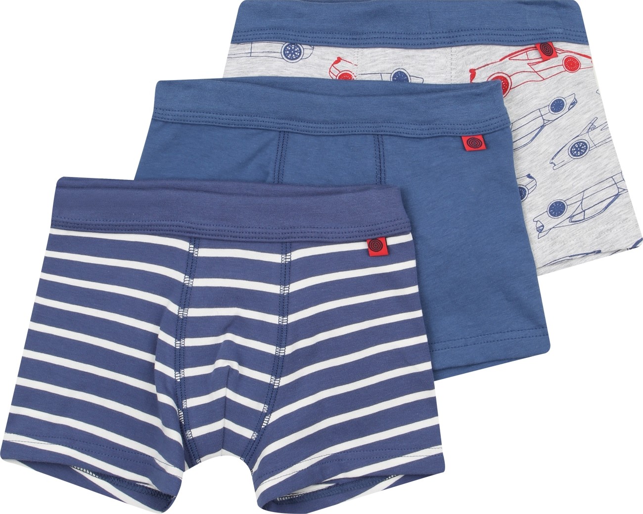 SANETTA Spodní prádlo marine modrá / šedý melír / fialkově modrá / červená / bílá