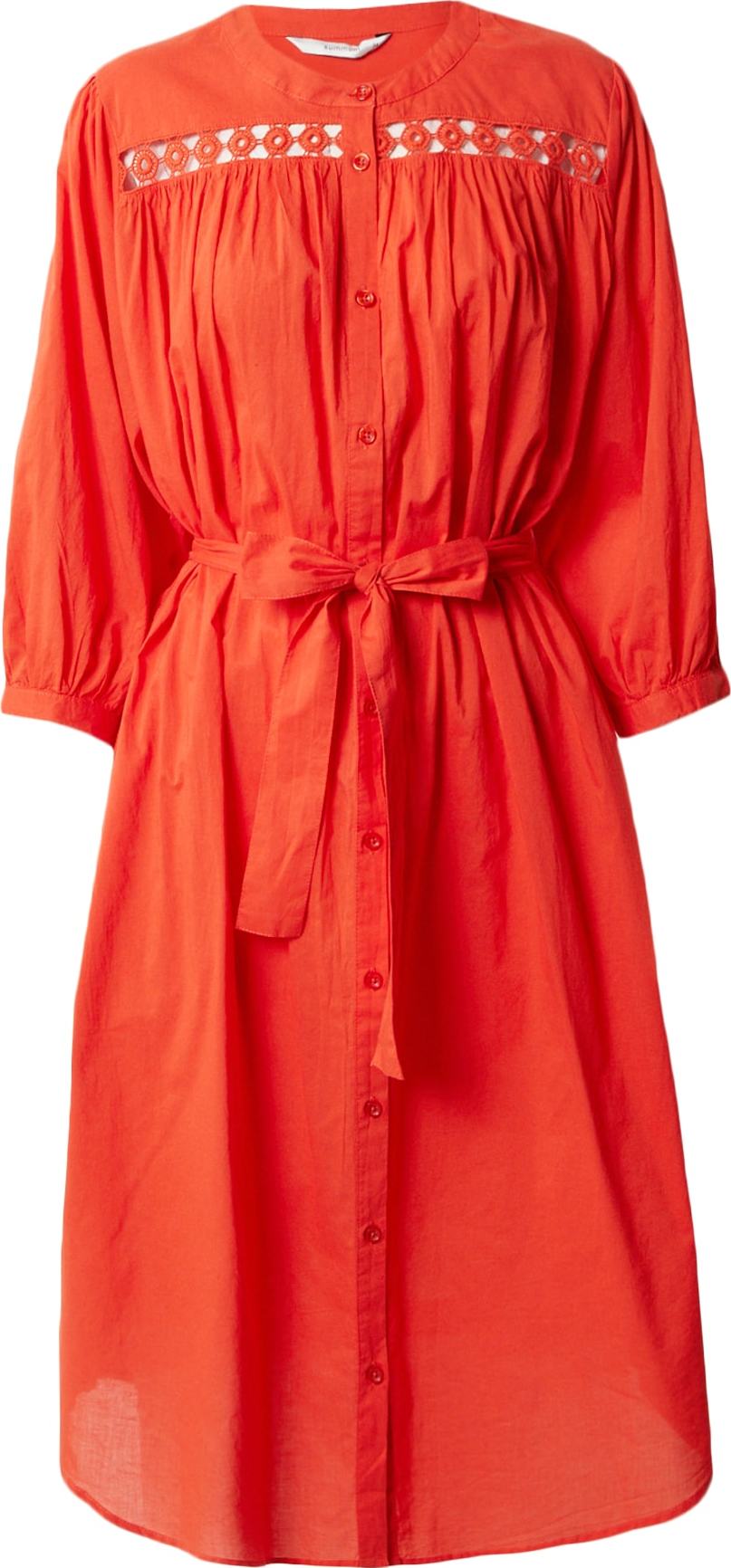 Summum Košilové šaty mandarinkoná
