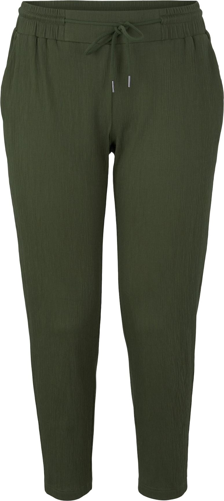 Tom Tailor Women + Kalhoty olivová