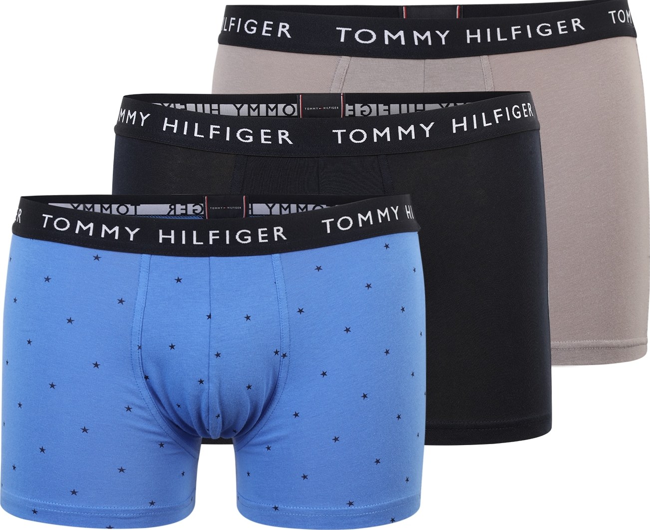 Tommy Hilfiger Underwear Boxerky modrá / režná / černá / bílá