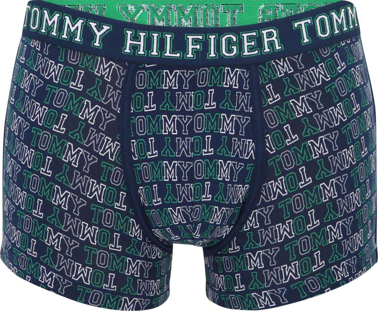Tommy Hilfiger Underwear Boxerky tmavě modrá / trávově zelená / bílá
