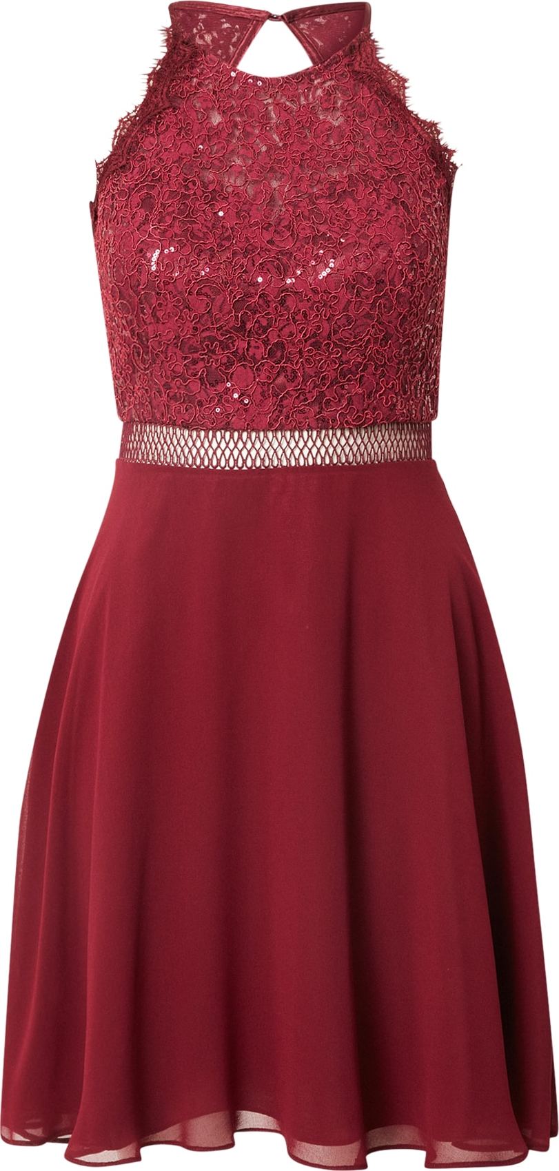 VM Vera Mont Koktejlové šaty karmínově červené