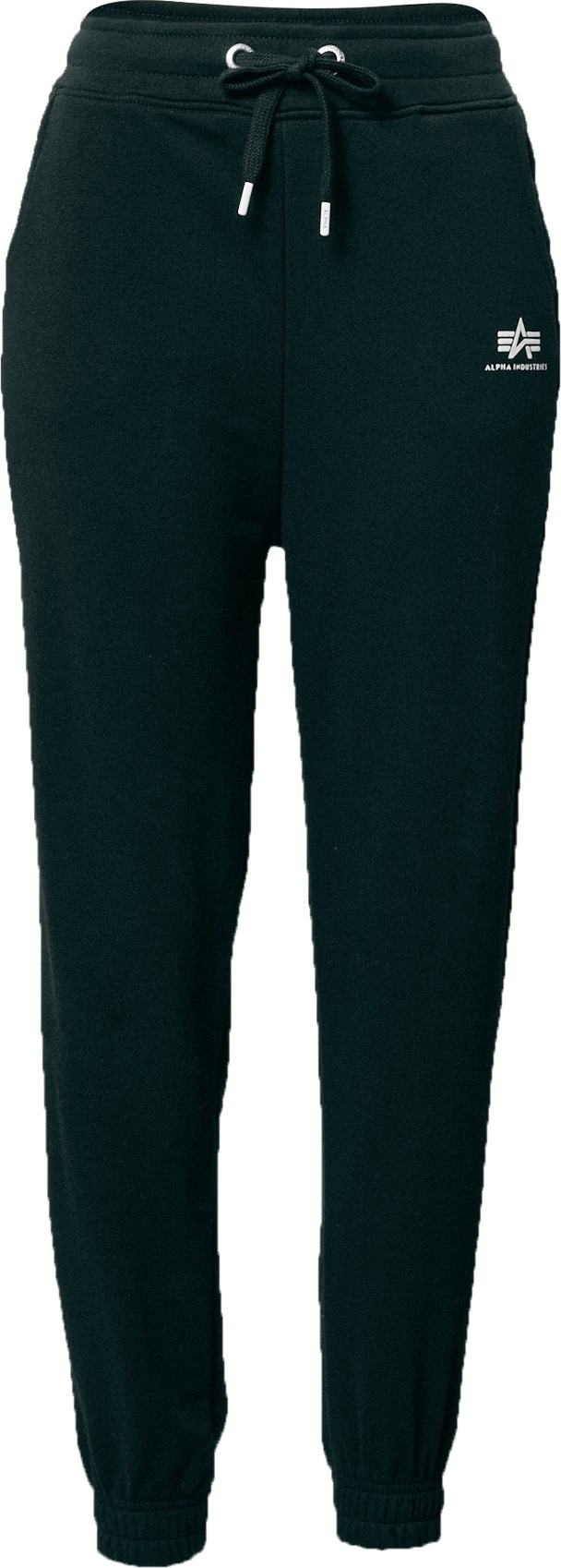 ALPHA INDUSTRIES Kalhoty černá / bílá