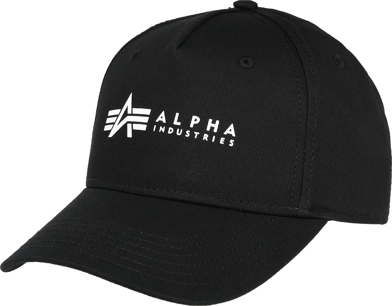 ALPHA INDUSTRIES Kšiltovka černá / bílá