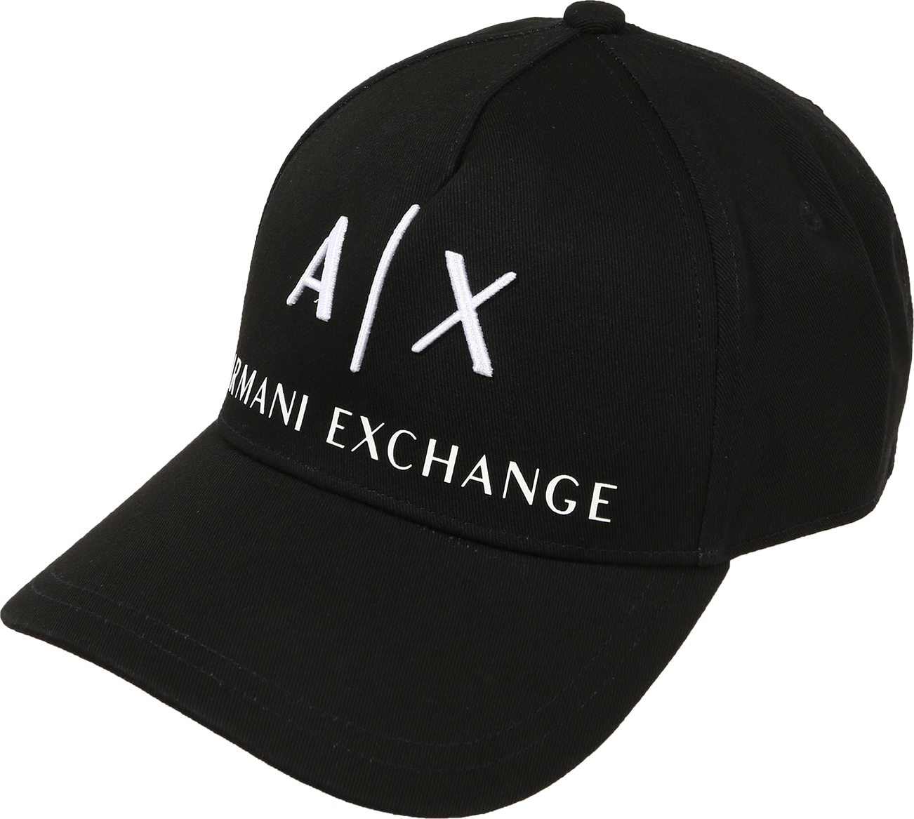 ARMANI EXCHANGE Kšiltovka černá / bílá