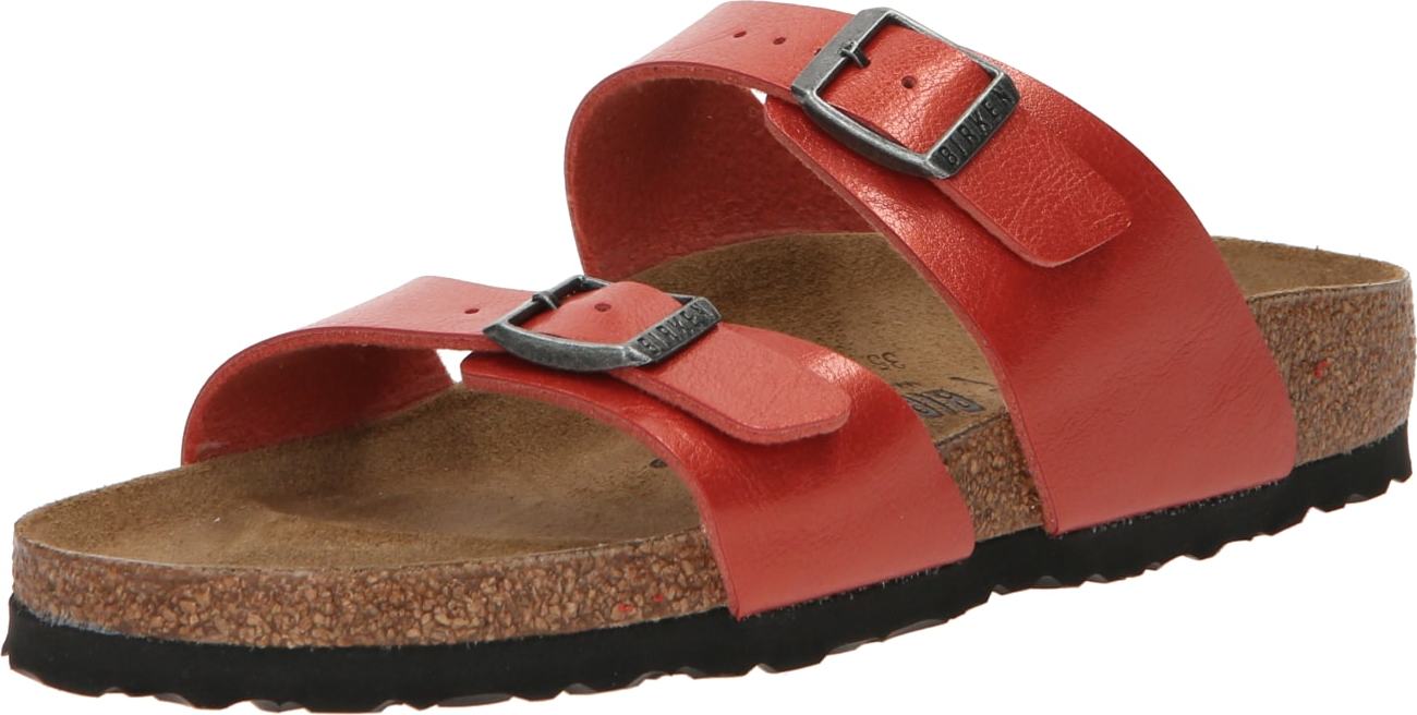 BIRKENSTOCK Pantofle 'Sydney' červená