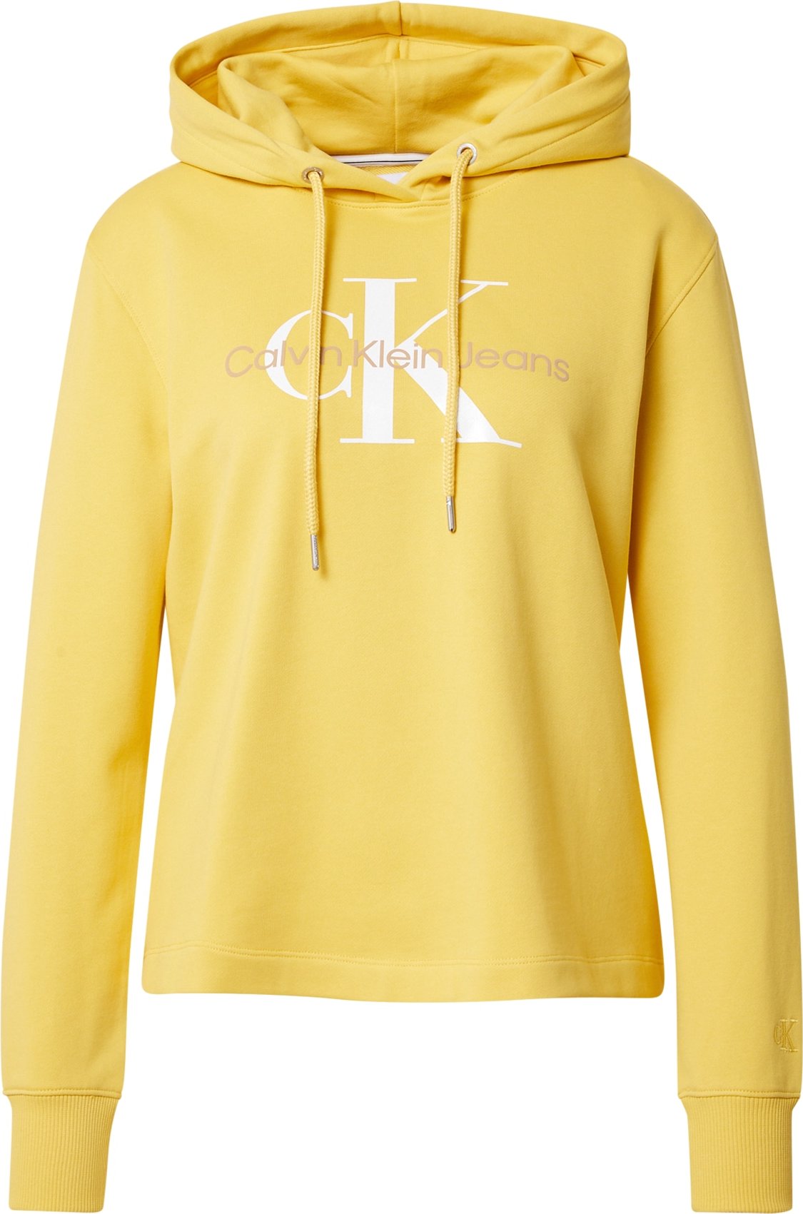 Calvin Klein Jeans Mikina limone / bílá