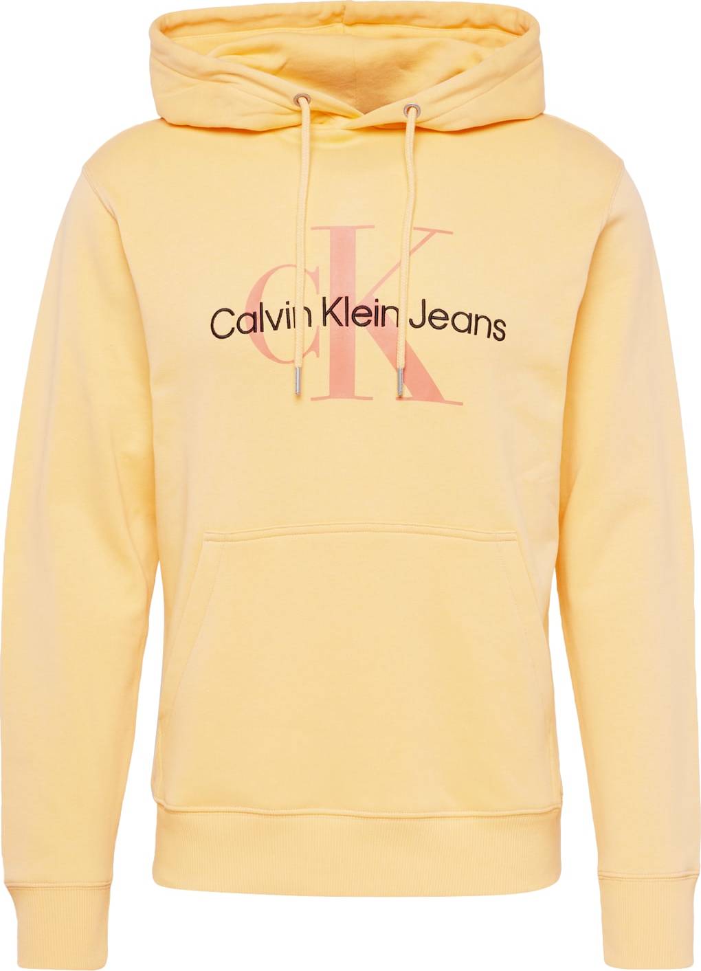 Calvin Klein Jeans Mikina oranžová / lososová / černá