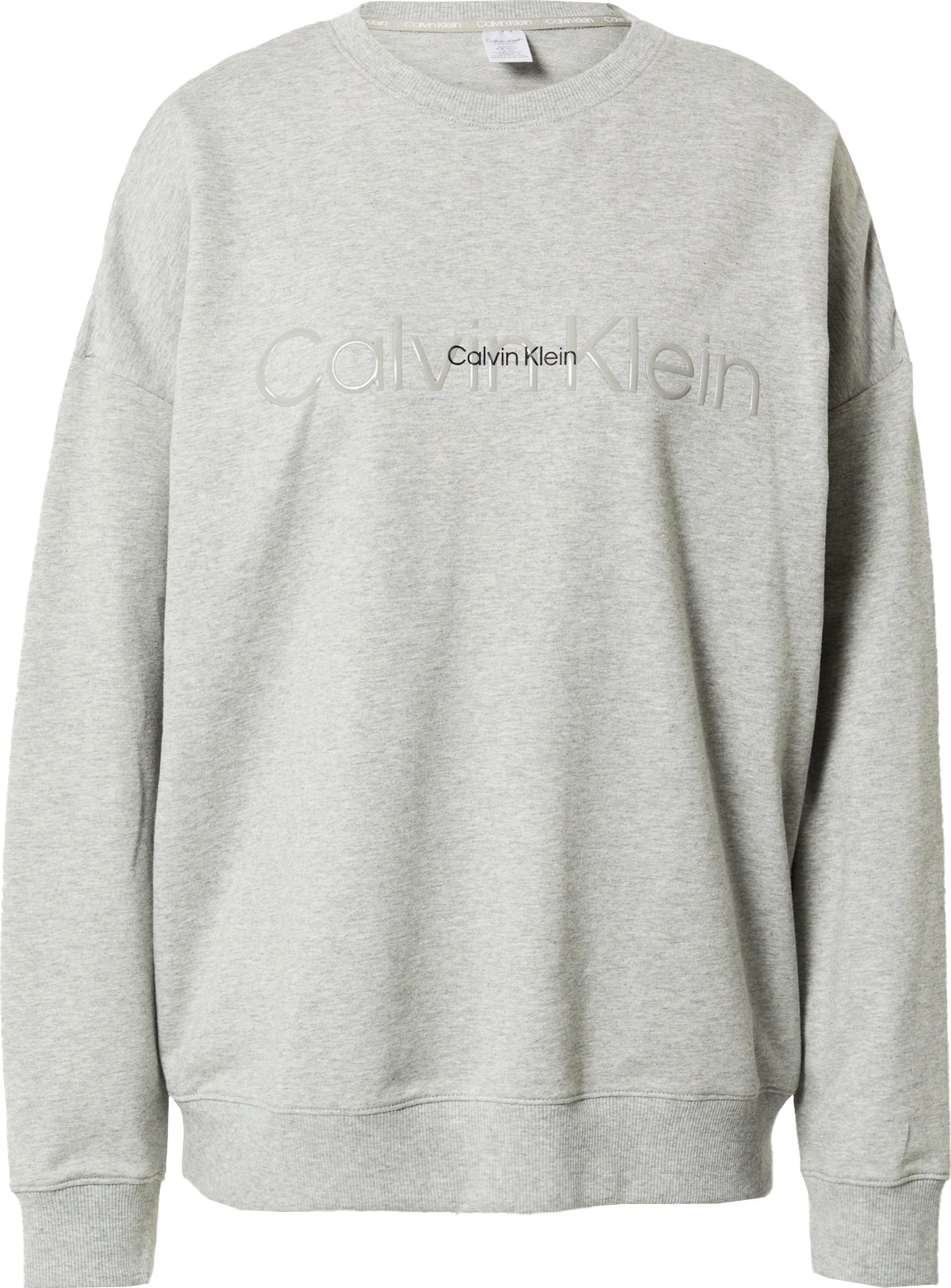 Calvin Klein Underwear Mikina tmavě šedá / šedý melír / černá