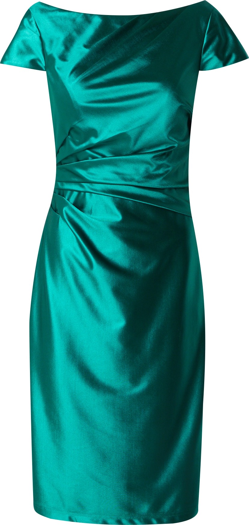 LUXUAR Koktejlové šaty smaragdová