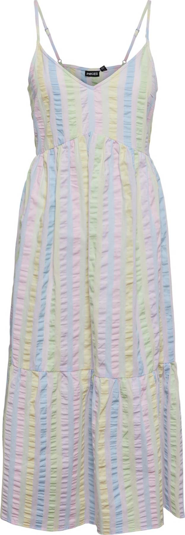 PIECES Letní šaty 'Kaitlyn' lenvandulová / mix barev