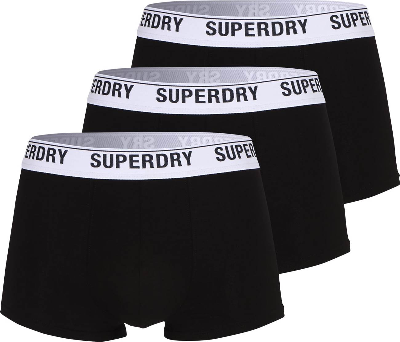 Superdry Boxerky černá / bílá