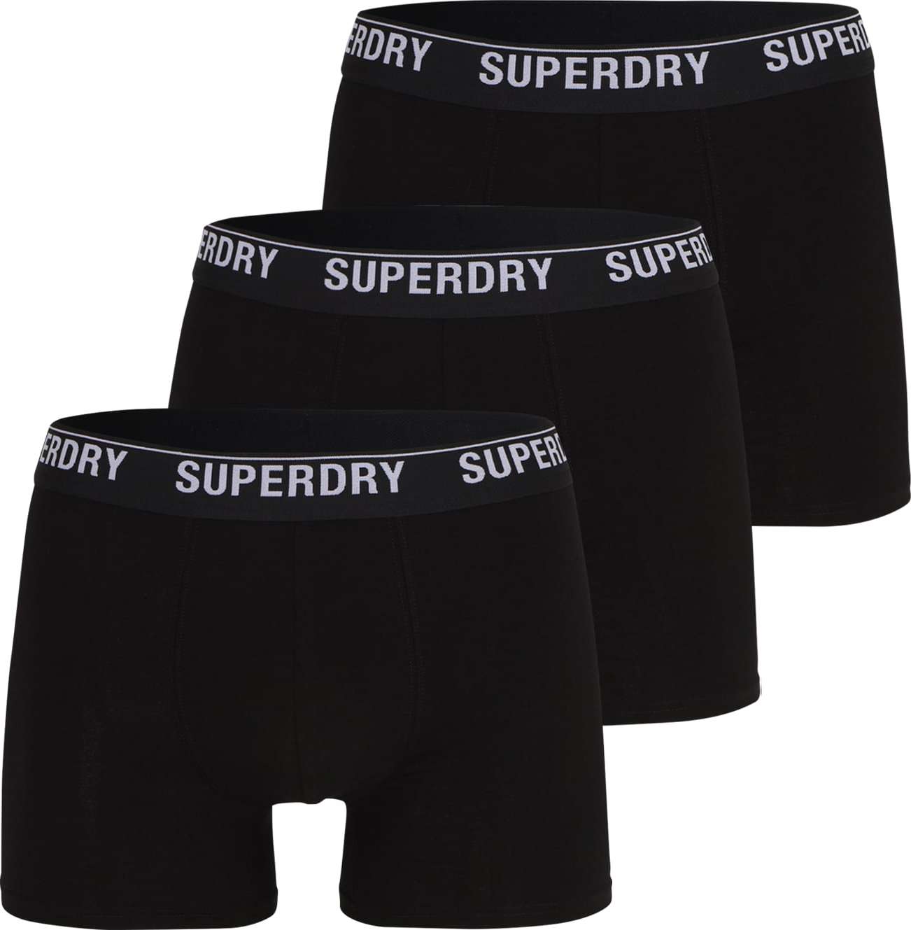 Superdry Boxerky černá / bílá