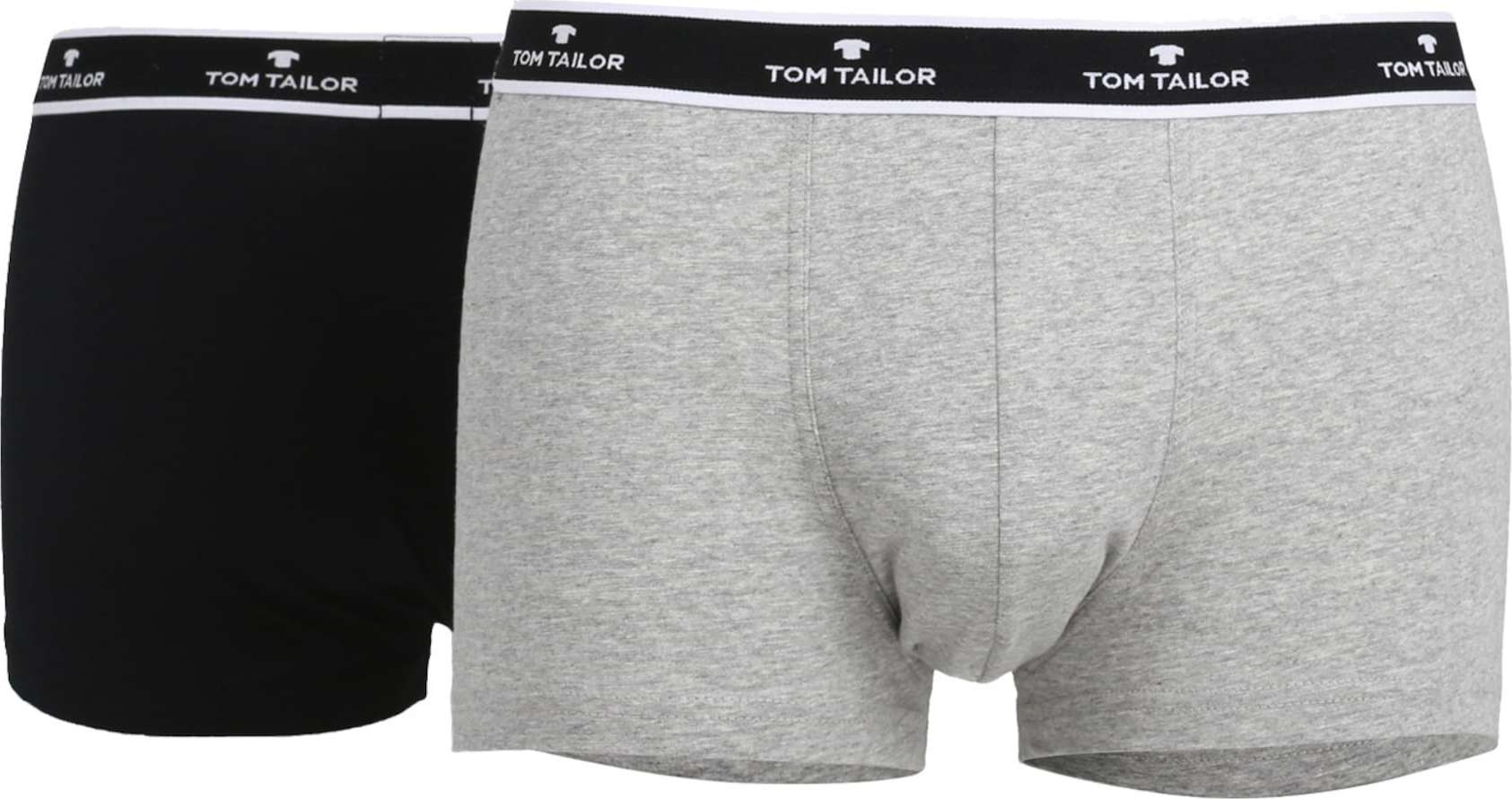 TOM TAILOR Boxerky šedá / černá