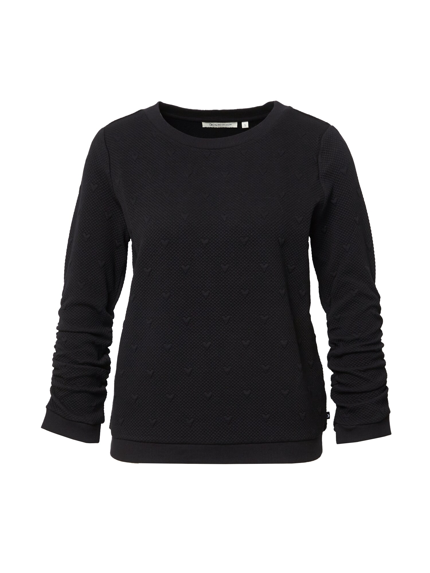 TOM TAILOR DENIM Mikina černá