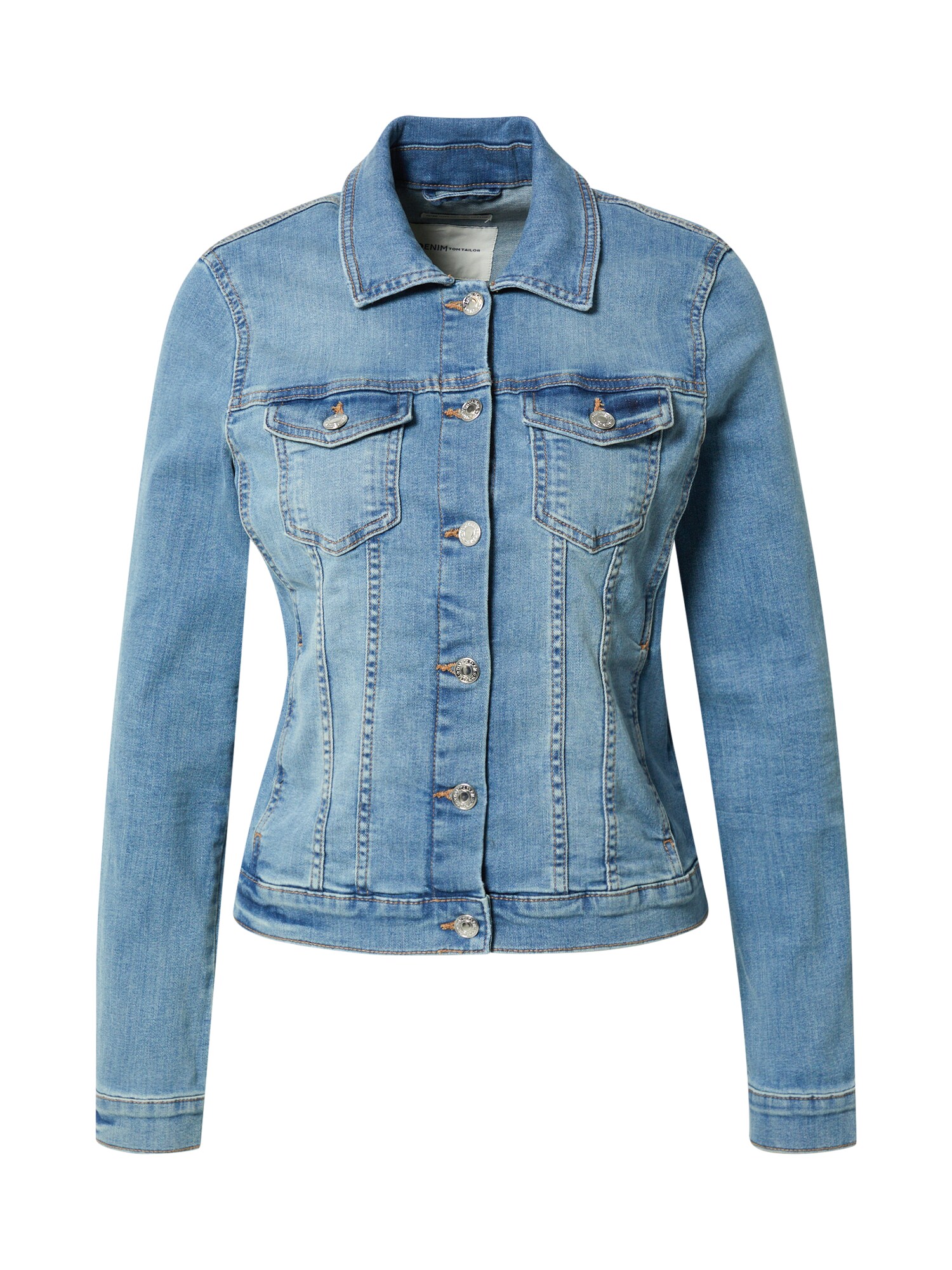 TOM TAILOR DENIM Přechodná bunda modrá džínovina
