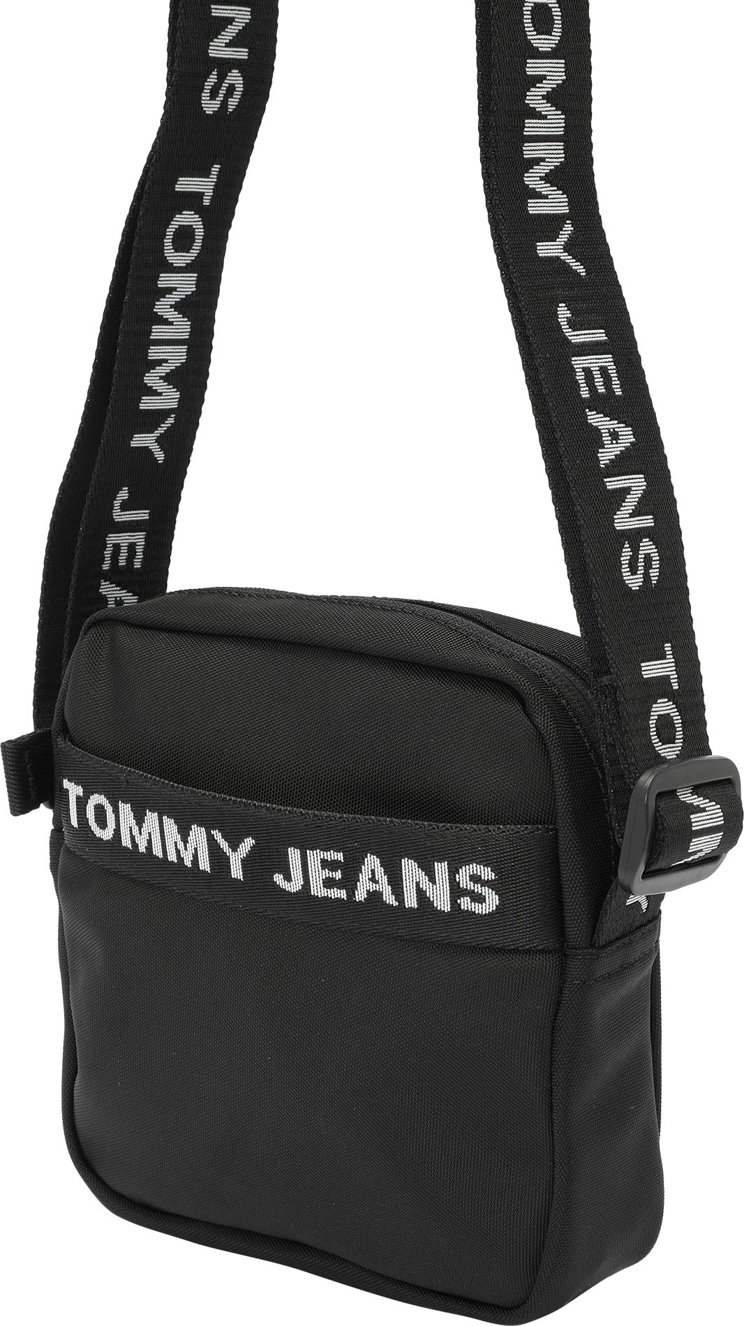 Tommy Jeans Taška přes rameno černá / bílá