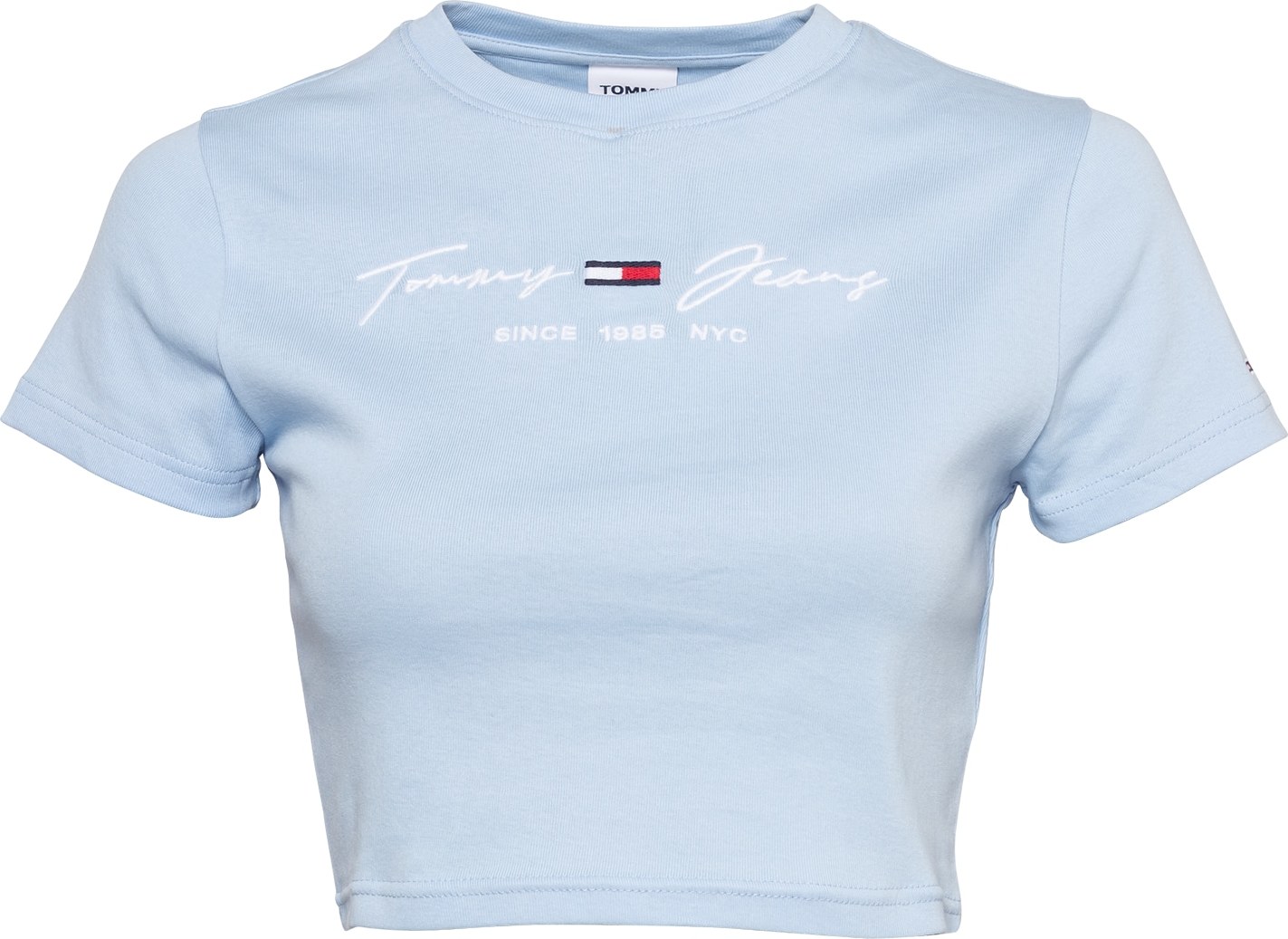 Tommy Jeans Tričko světlemodrá / bílá