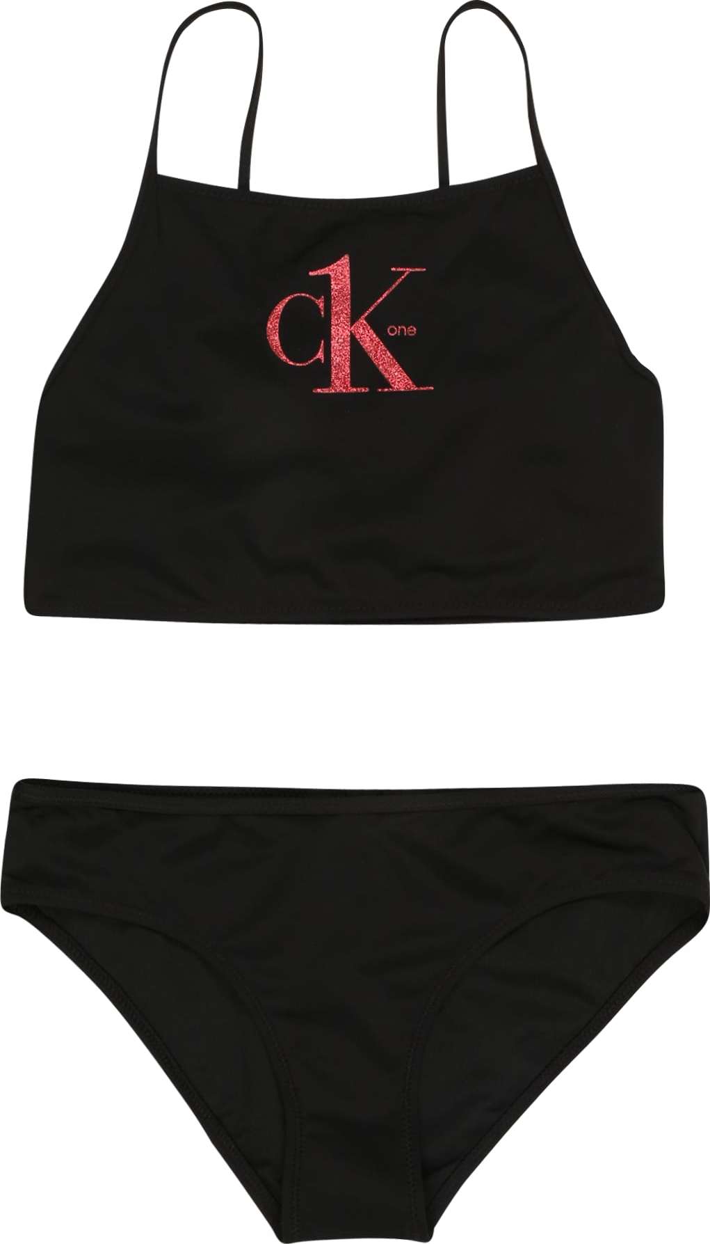 Bikiny Calvin Klein Swimwear světle červená / černá