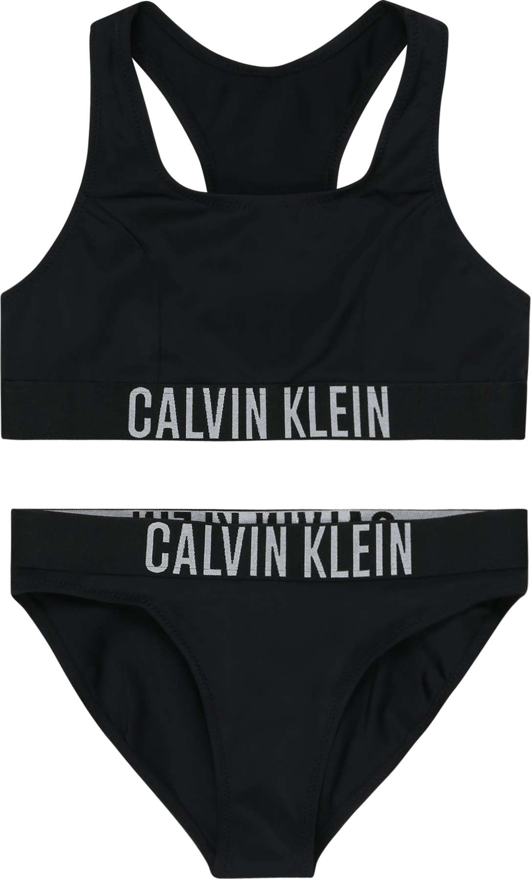 Bikiny Calvin Klein Swimwear černá / bílá