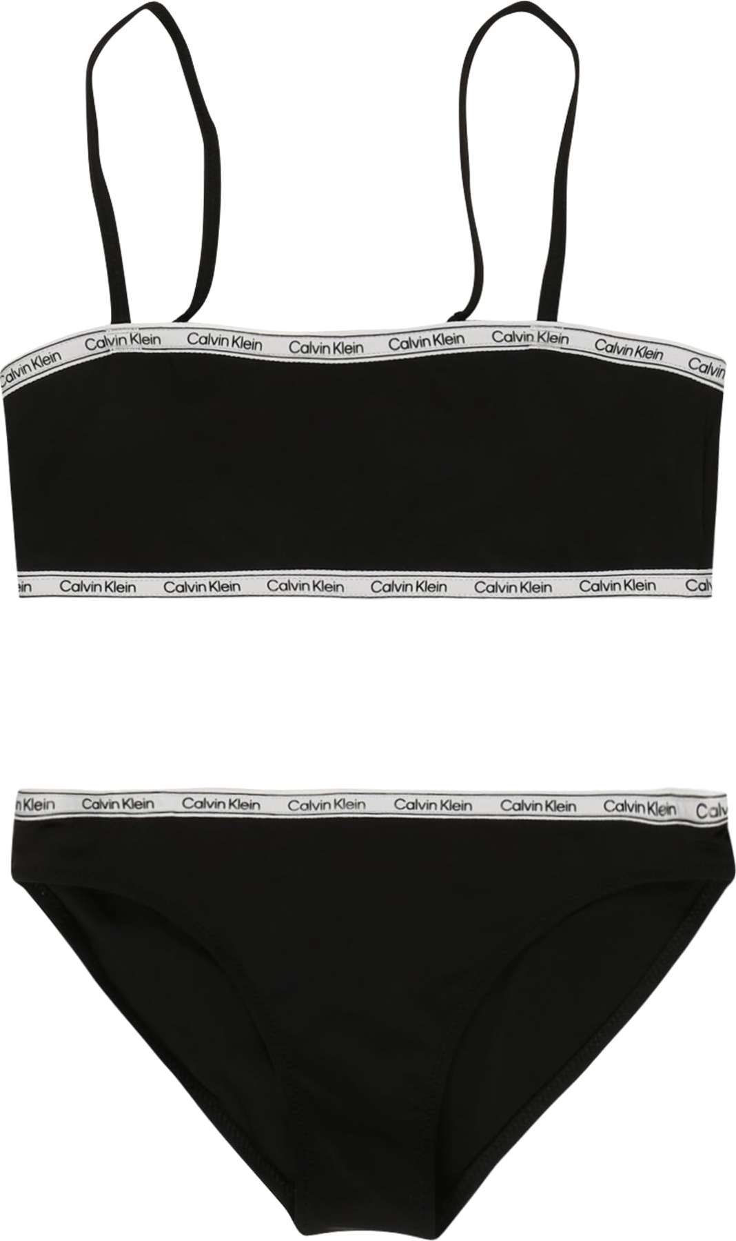 Bikiny Calvin Klein Swimwear černá / bílá