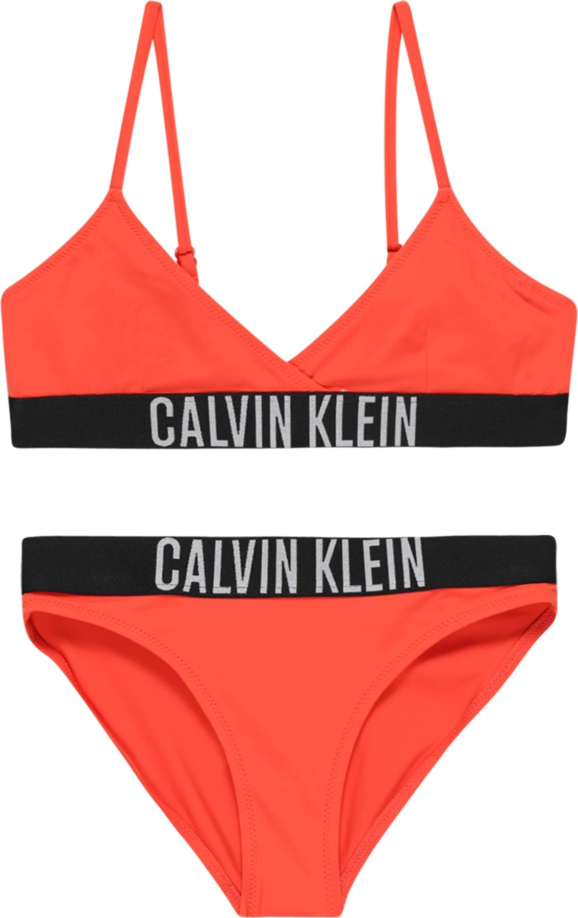 Bikiny 'Intense Power' Calvin Klein Swimwear tmavě oranžová / černá / bílá