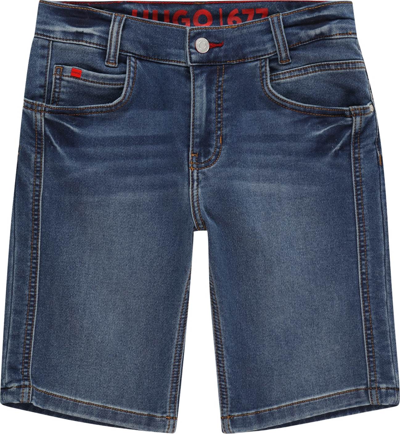 Džíny HUGO modrá džínovina