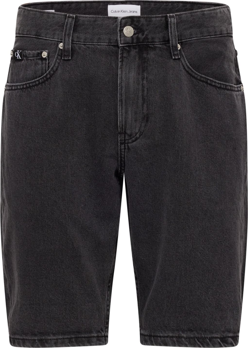 Džíny Calvin Klein Jeans černá džínovina