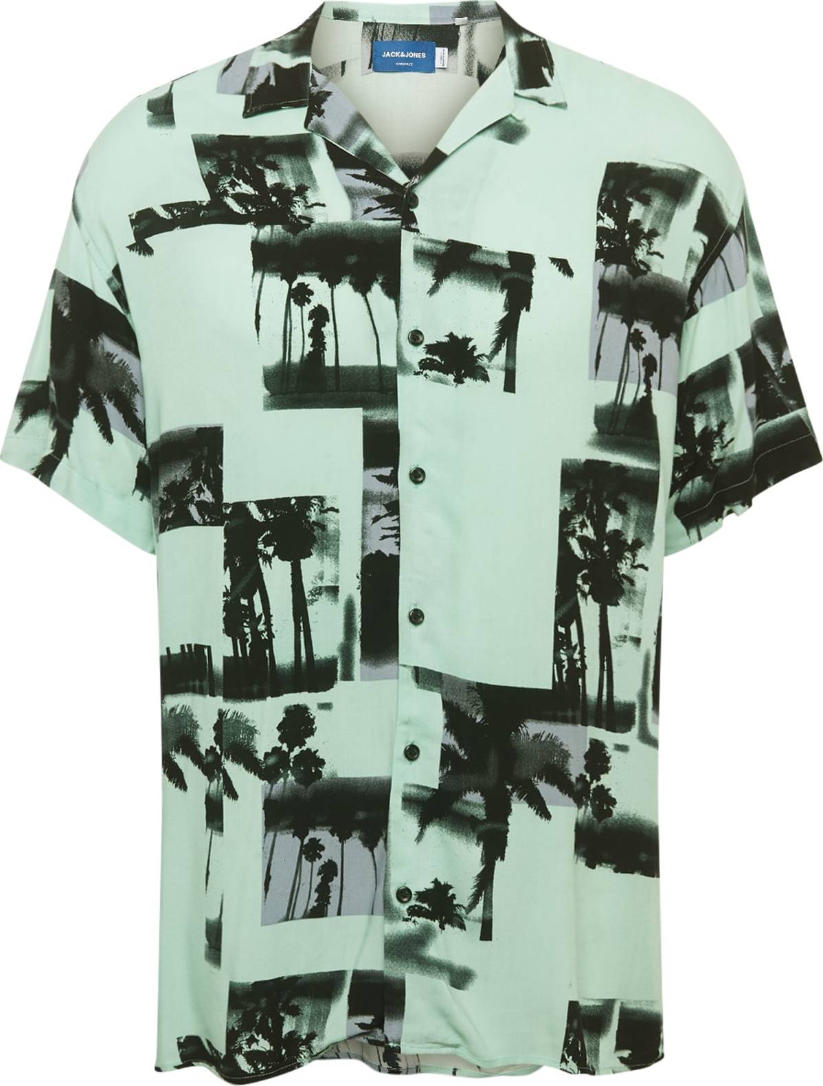 Košile jack & jones mátová / tmavě zelená