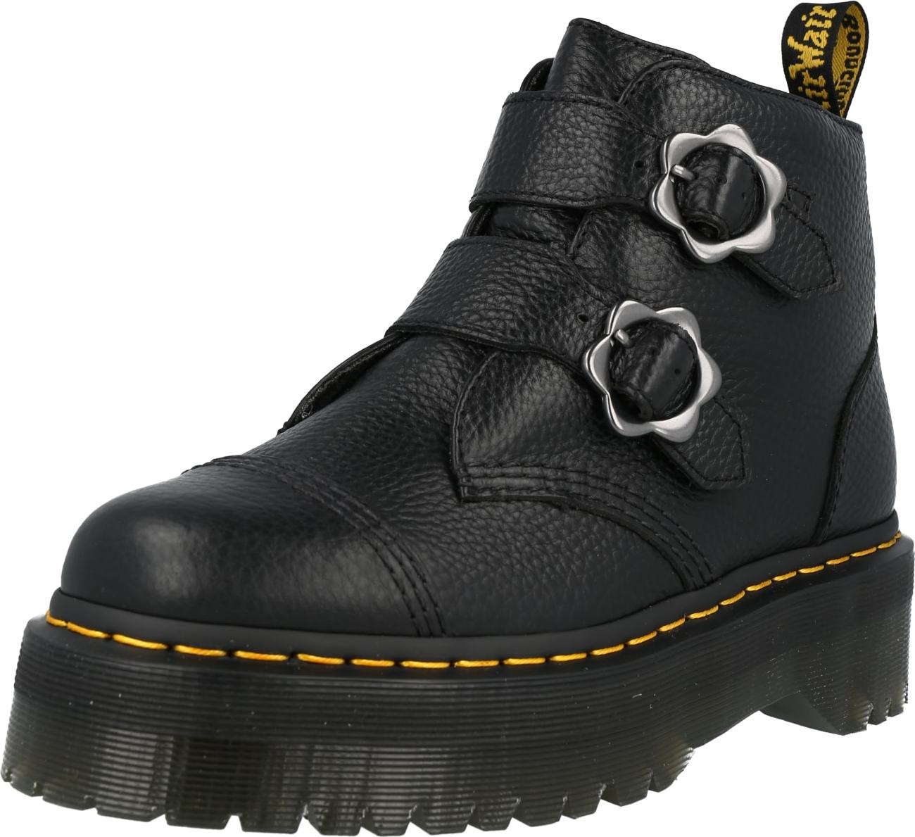 Kozačky 'Devon' Dr. Martens žlutá / černá