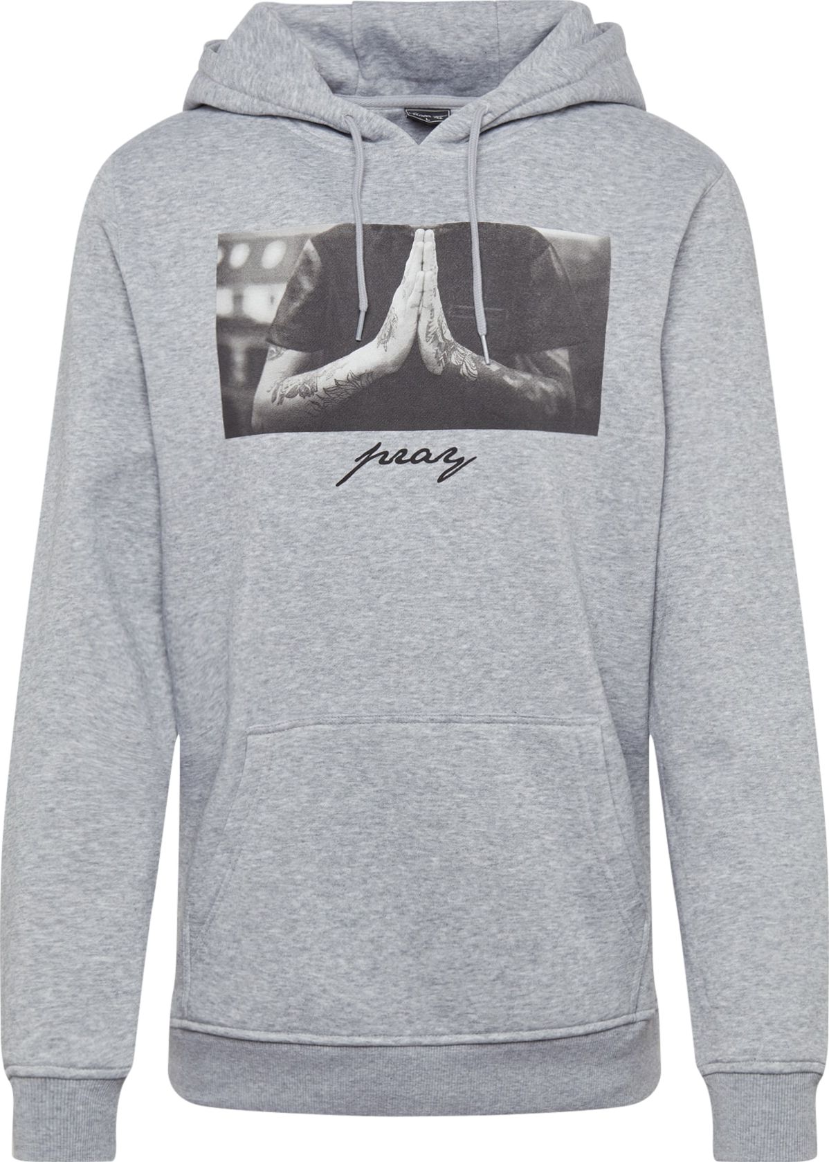 Mikina 'Pray' mister tee antracitová / tmavě šedá / šedý melír