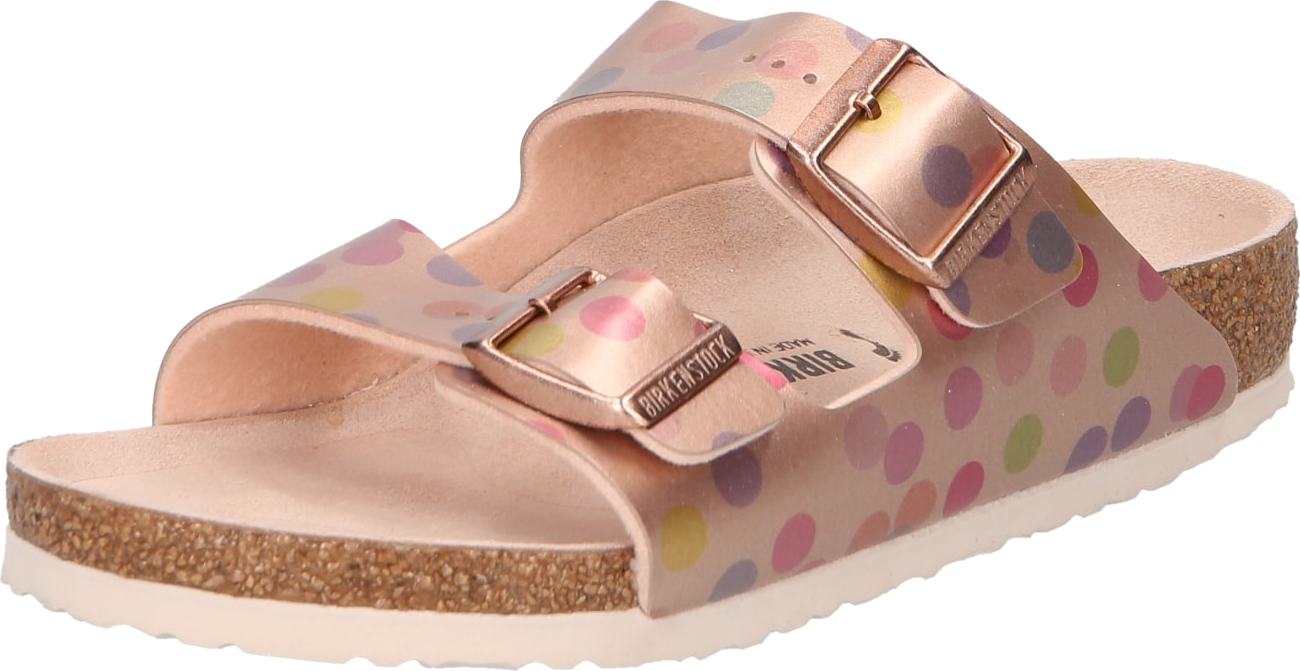 Otevřená obuv 'Arizona' Birkenstock mix barev / růžová