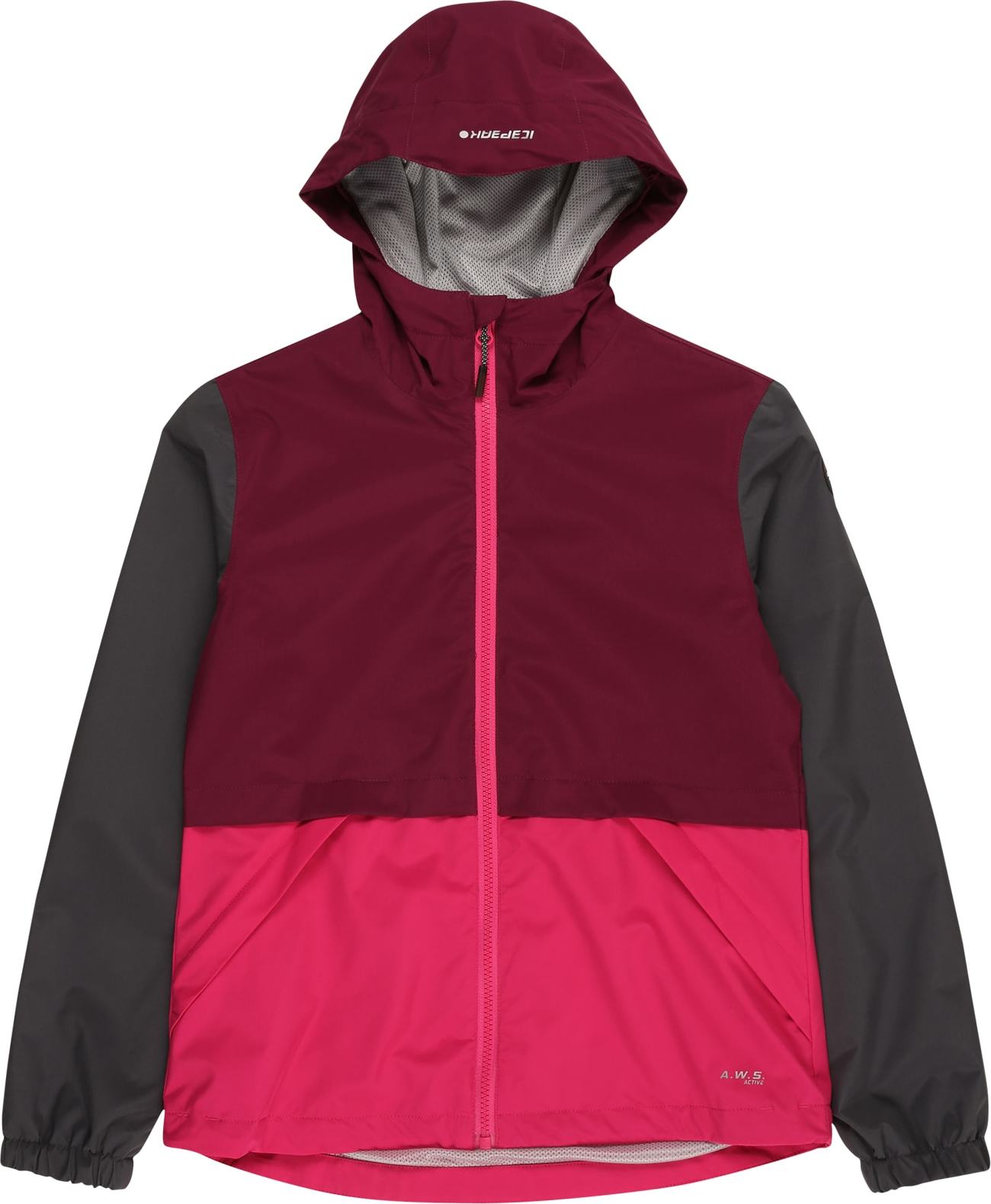 Outdoorová bunda 'LEHI' icepeak antracitová / pink / vínově červená