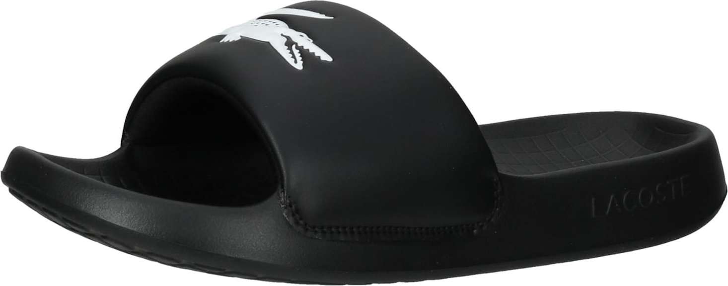 Pantofle Lacoste černá / bílá