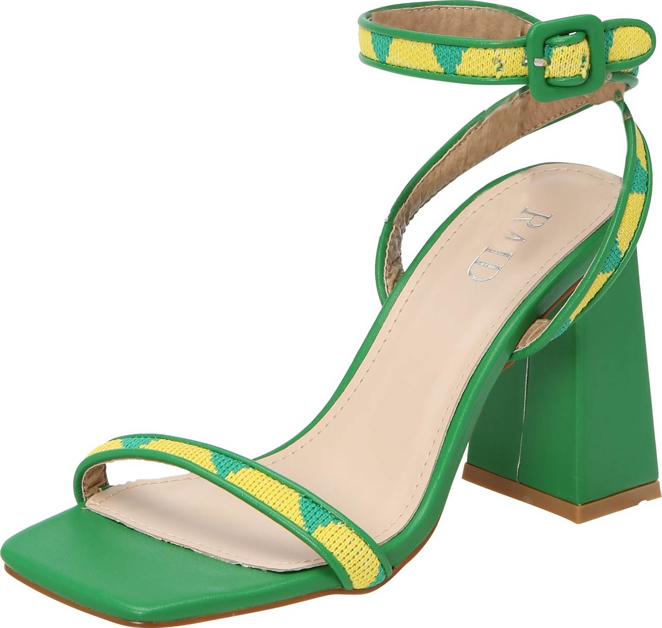Páskové sandály 'NINO' Raid žlutá / trávově zelená