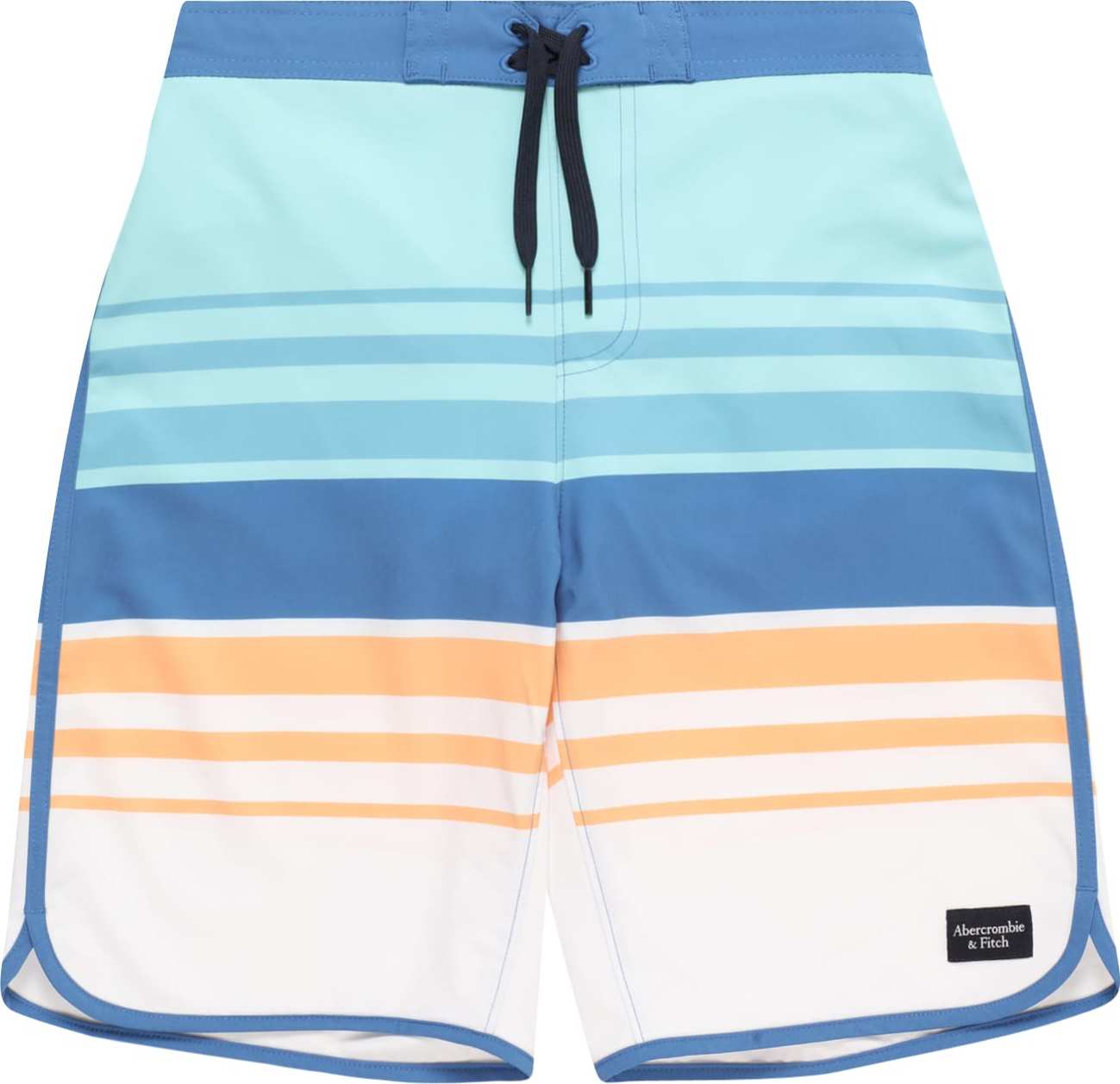 Plavecké šortky Abercrombie & Fitch tyrkysová / mix barev