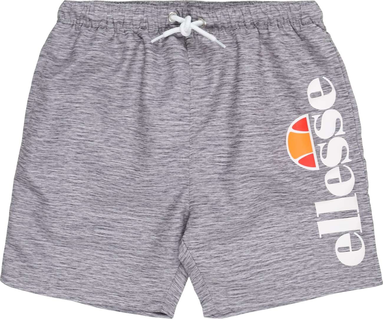 Plavecké šortky 'Bervios' Ellesse šedý melír / oranžová / červená / bílá