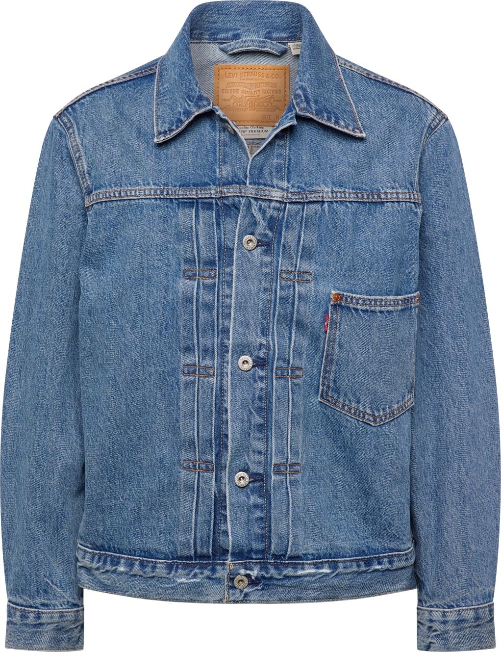 Přechodná bunda Levis modrá džínovina