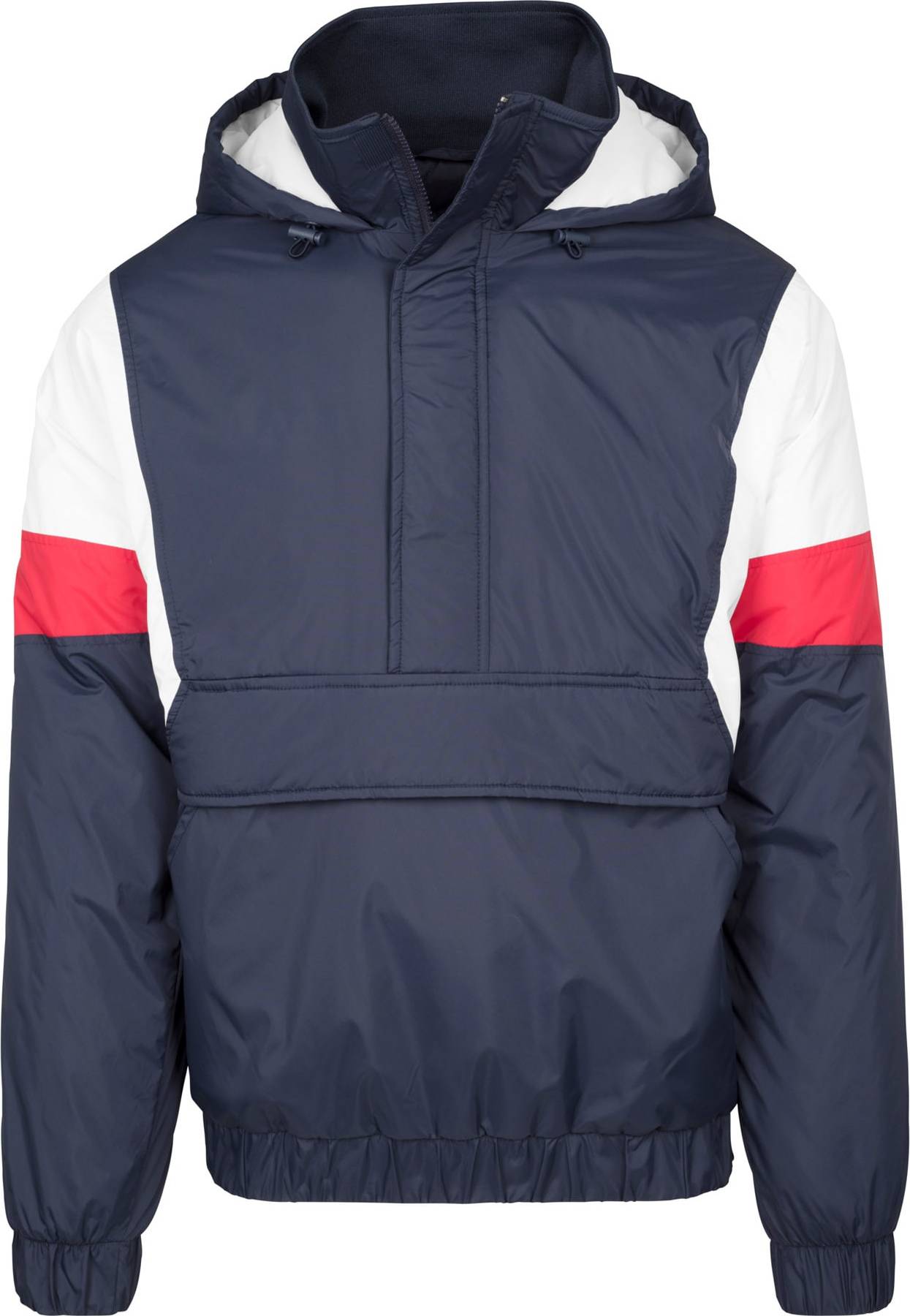 Přechodná bunda Urban Classics noční modrá / červená / bílá