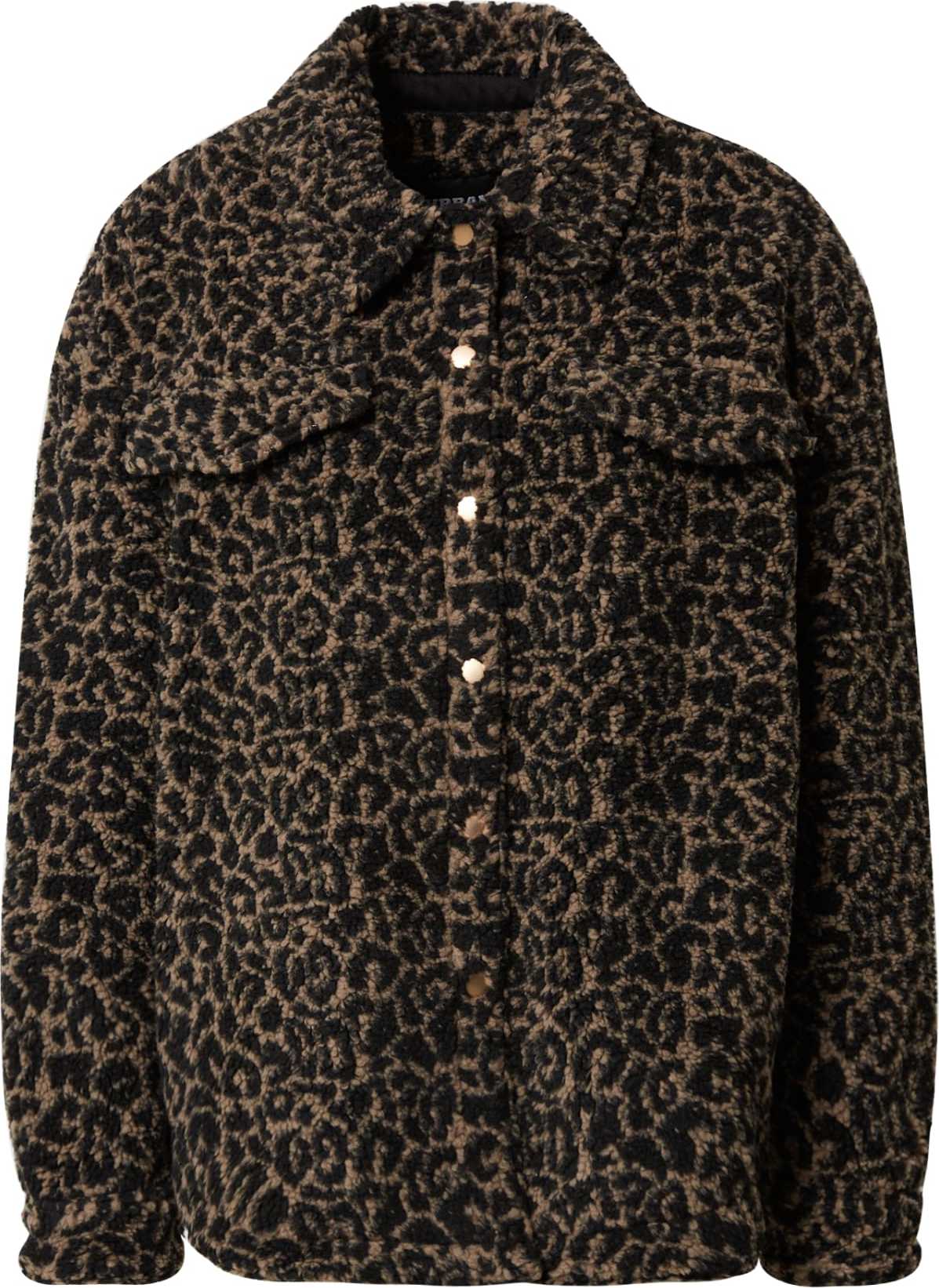 Přechodná bunda Urban Classics šedobéžová / černá