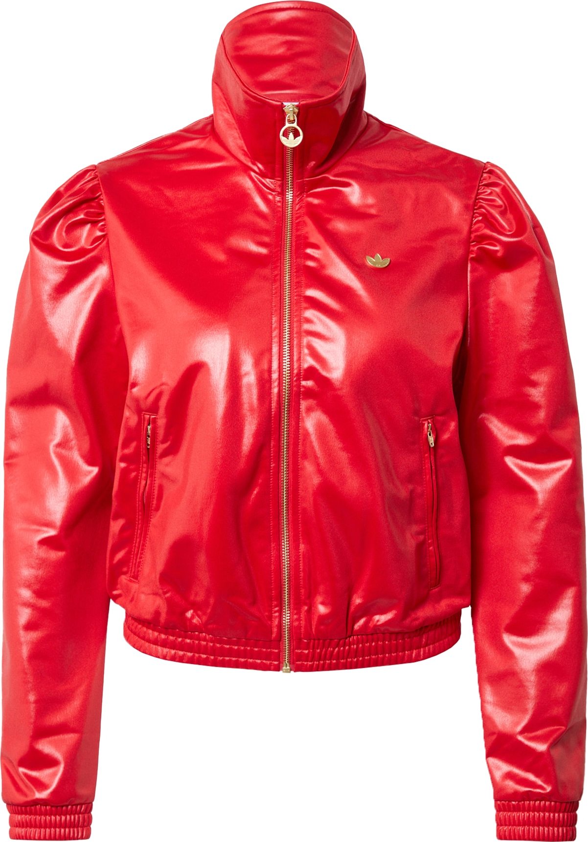Přechodná bunda adidas Originals červená / černá