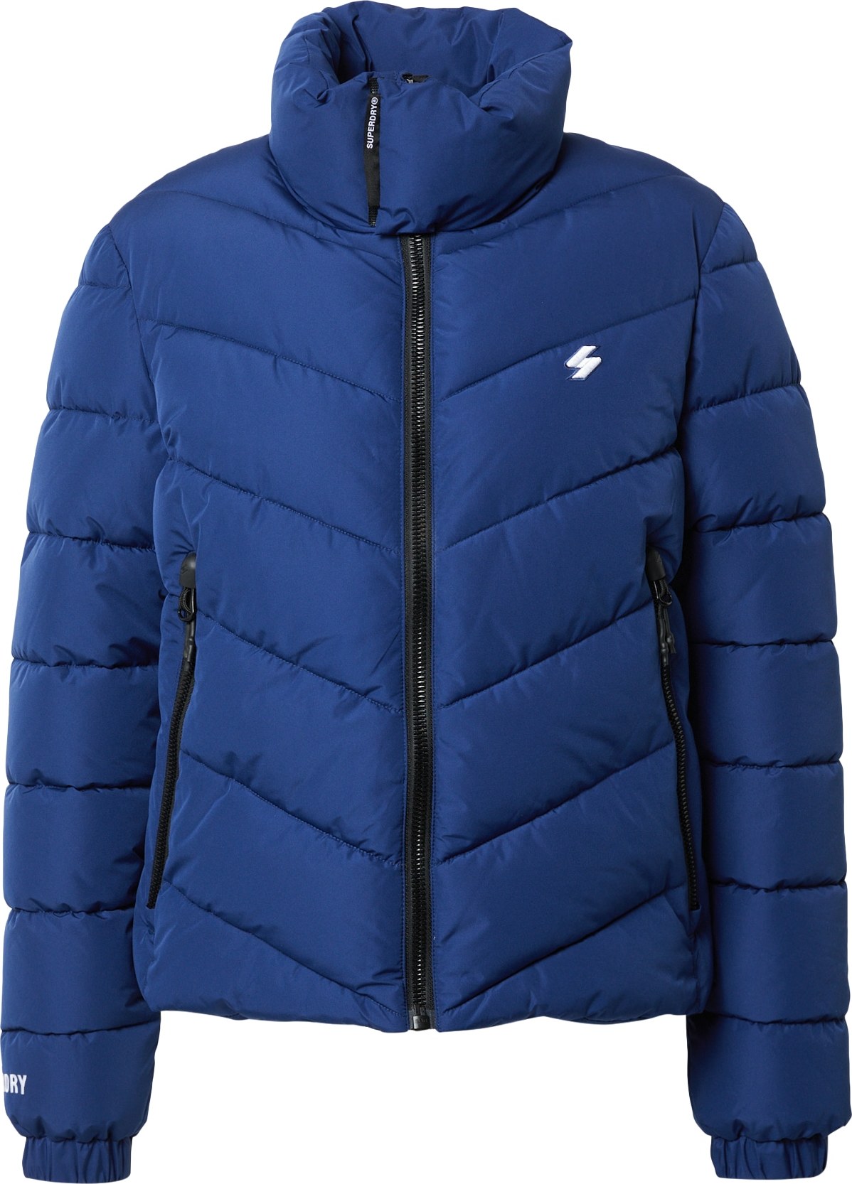 Přechodná bunda Superdry námořnická modř / bílá
