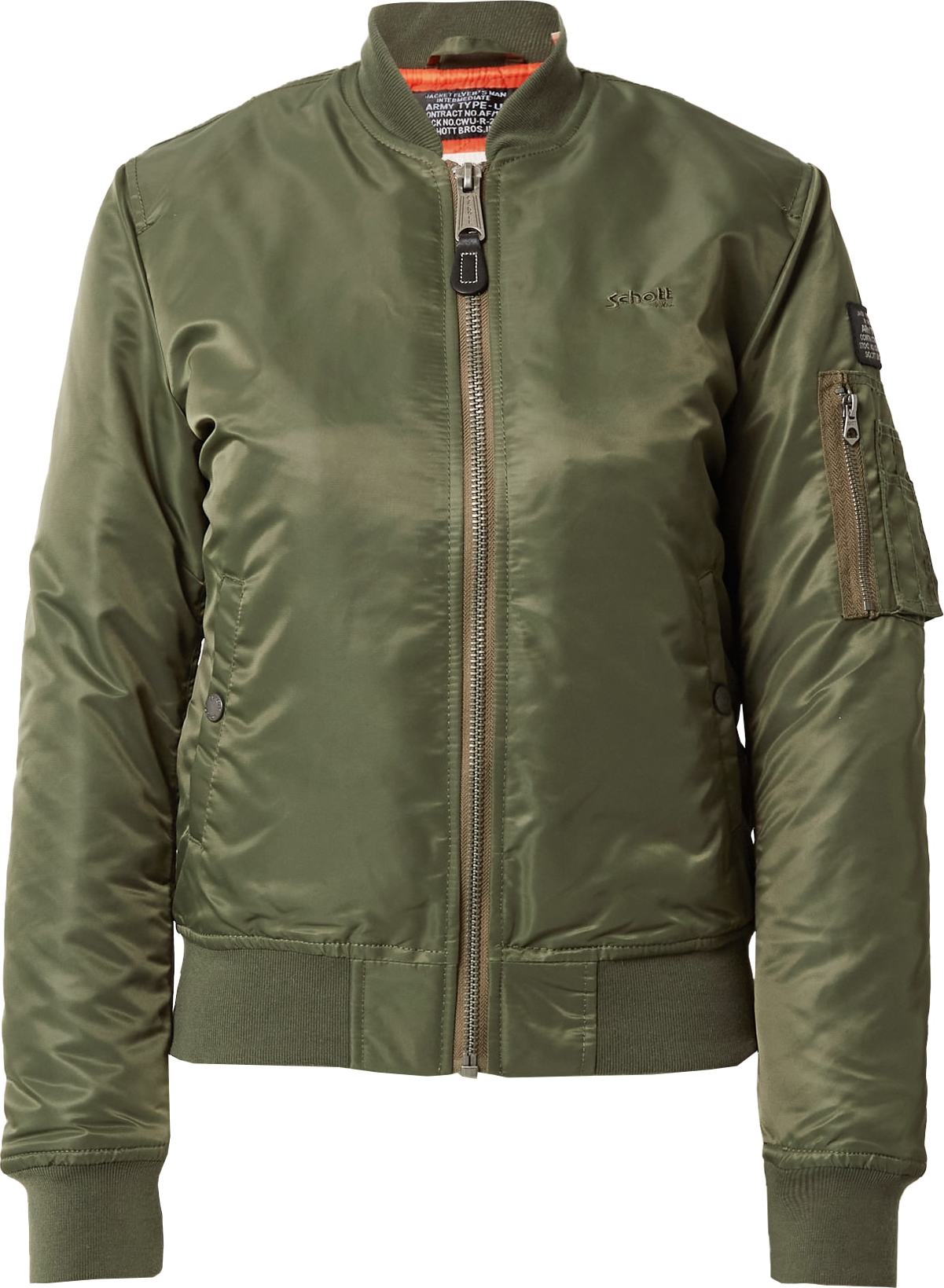 Přechodná bunda 'Airforce' Schott NYC khaki