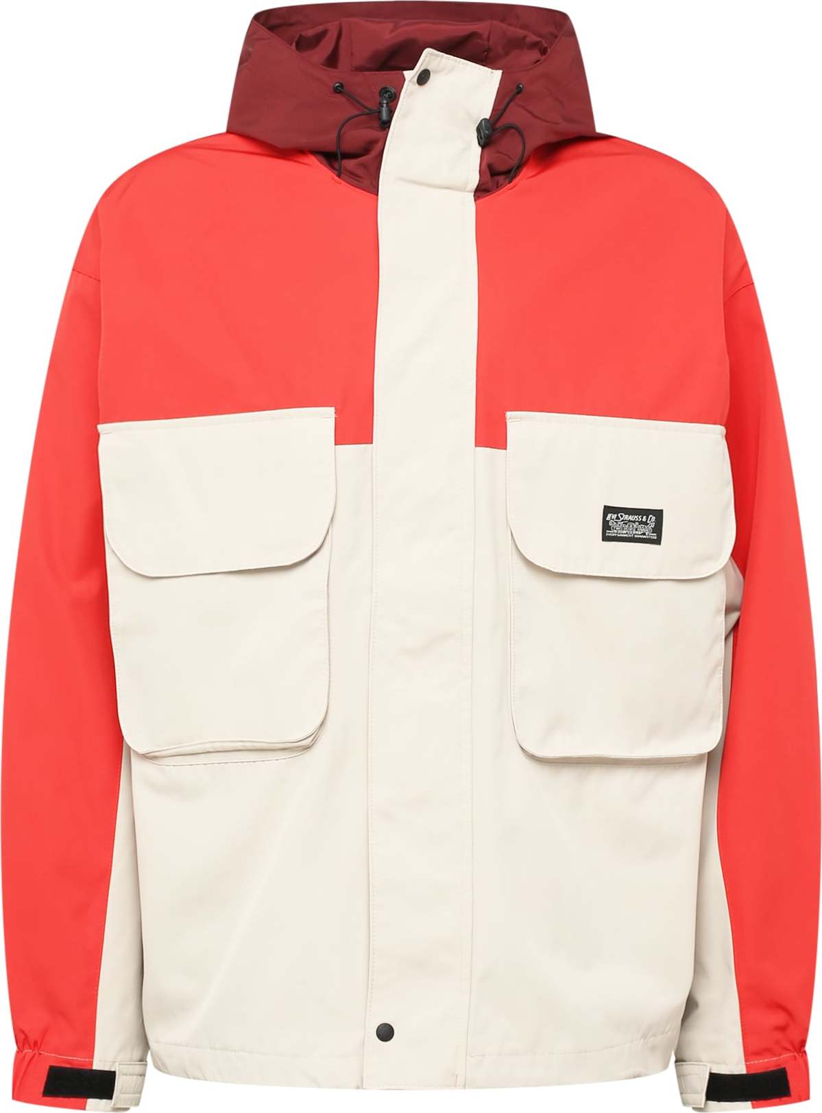 Přechodná bunda 'BARTLETT UTILITY JACKET REDS' Levis krémová / tmavě oranžová