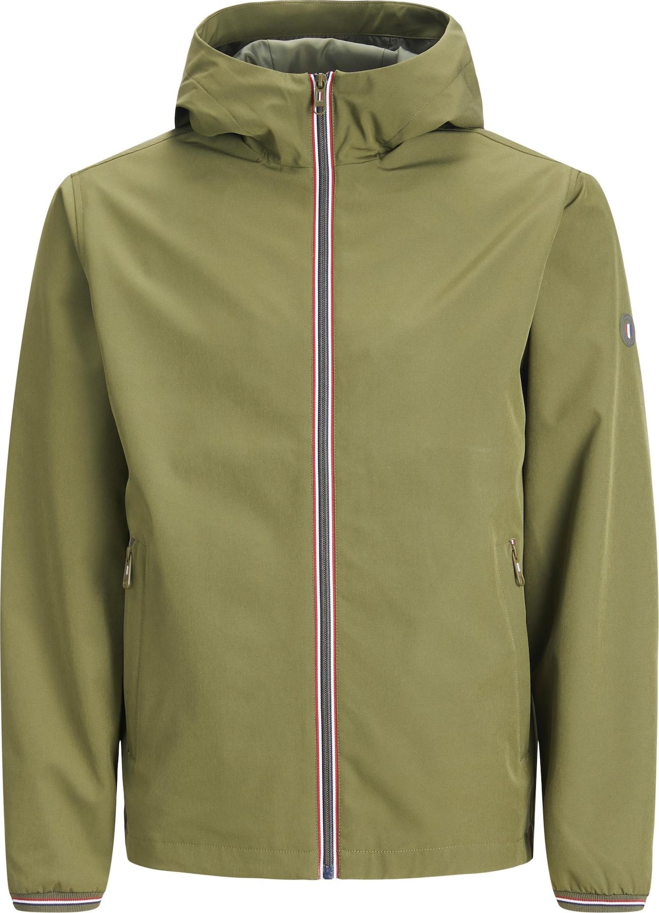 Přechodná bunda 'Kane' jack & jones námořnická modř / olivová / offwhite