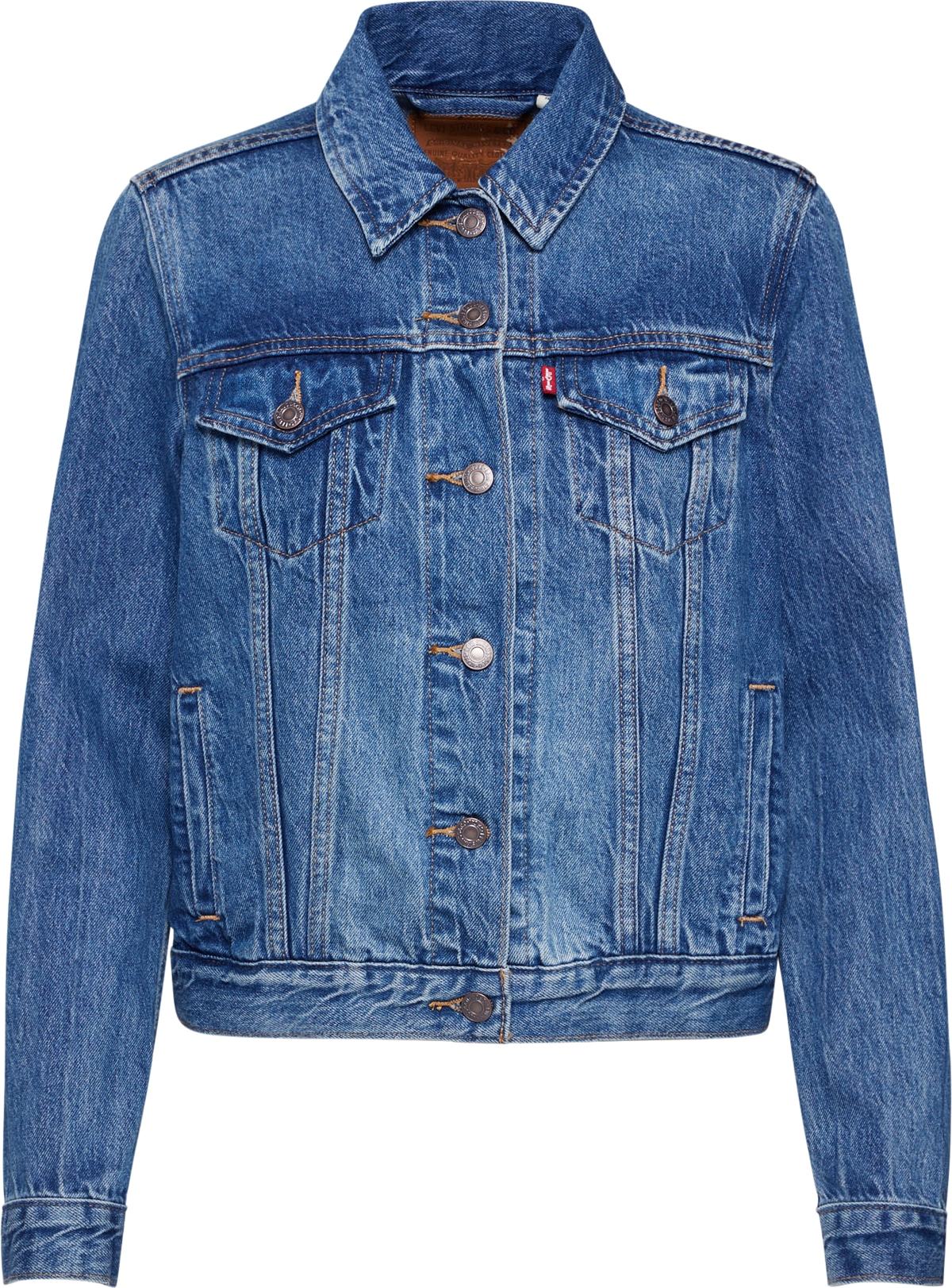 Přechodná bunda 'ORIGINAL TRUCKER MED INDIGO - WORN IN' Levis modrá džínovina