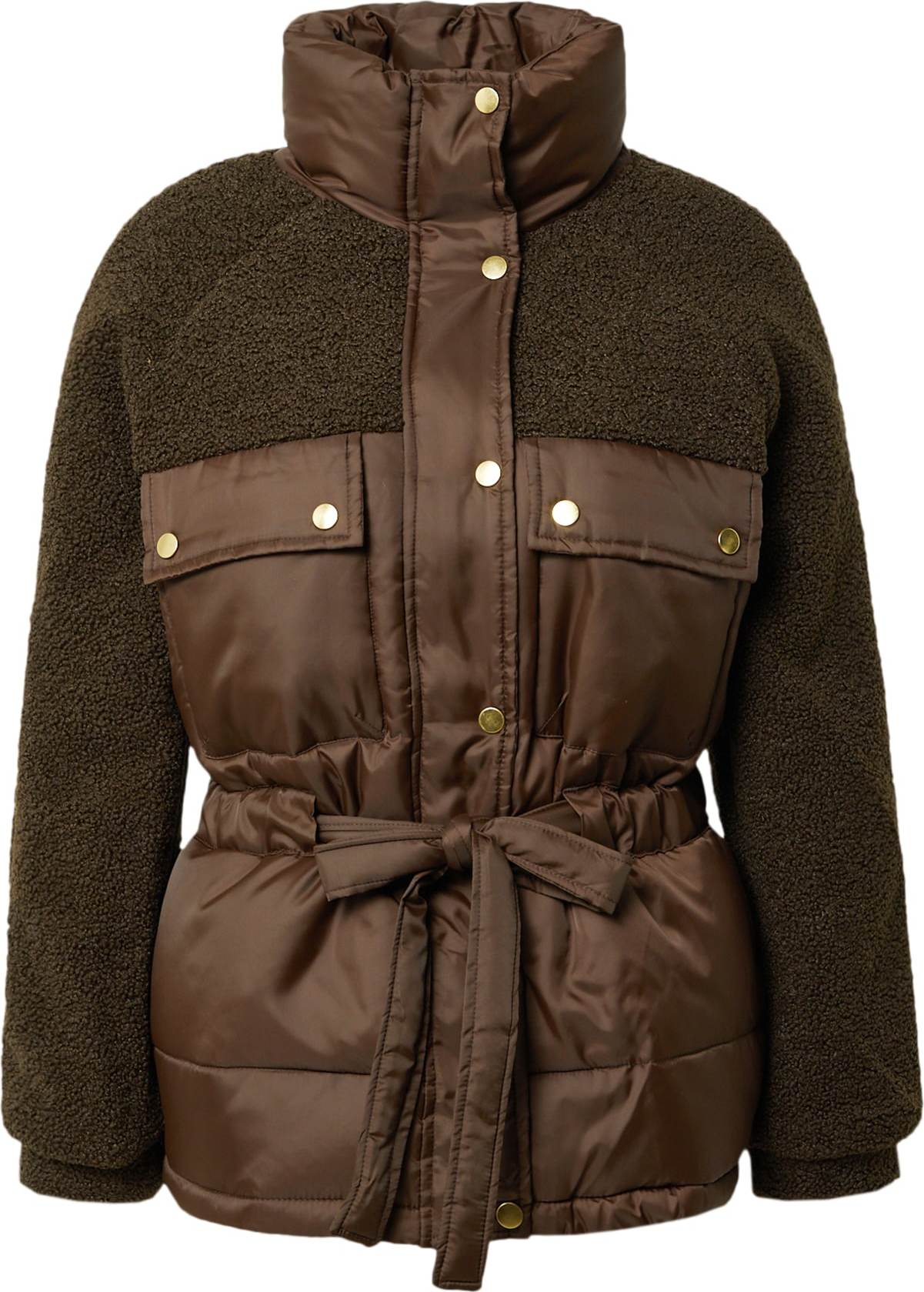 Přechodná bunda 'Sherpa' Urban Classics tmavě hnědá