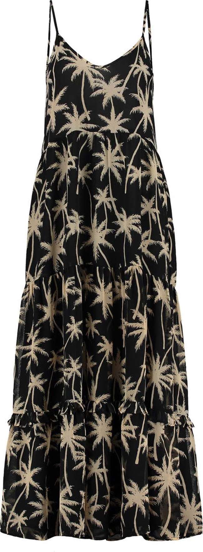 Šaty 'SICILY' Shiwi světle béžová / černá