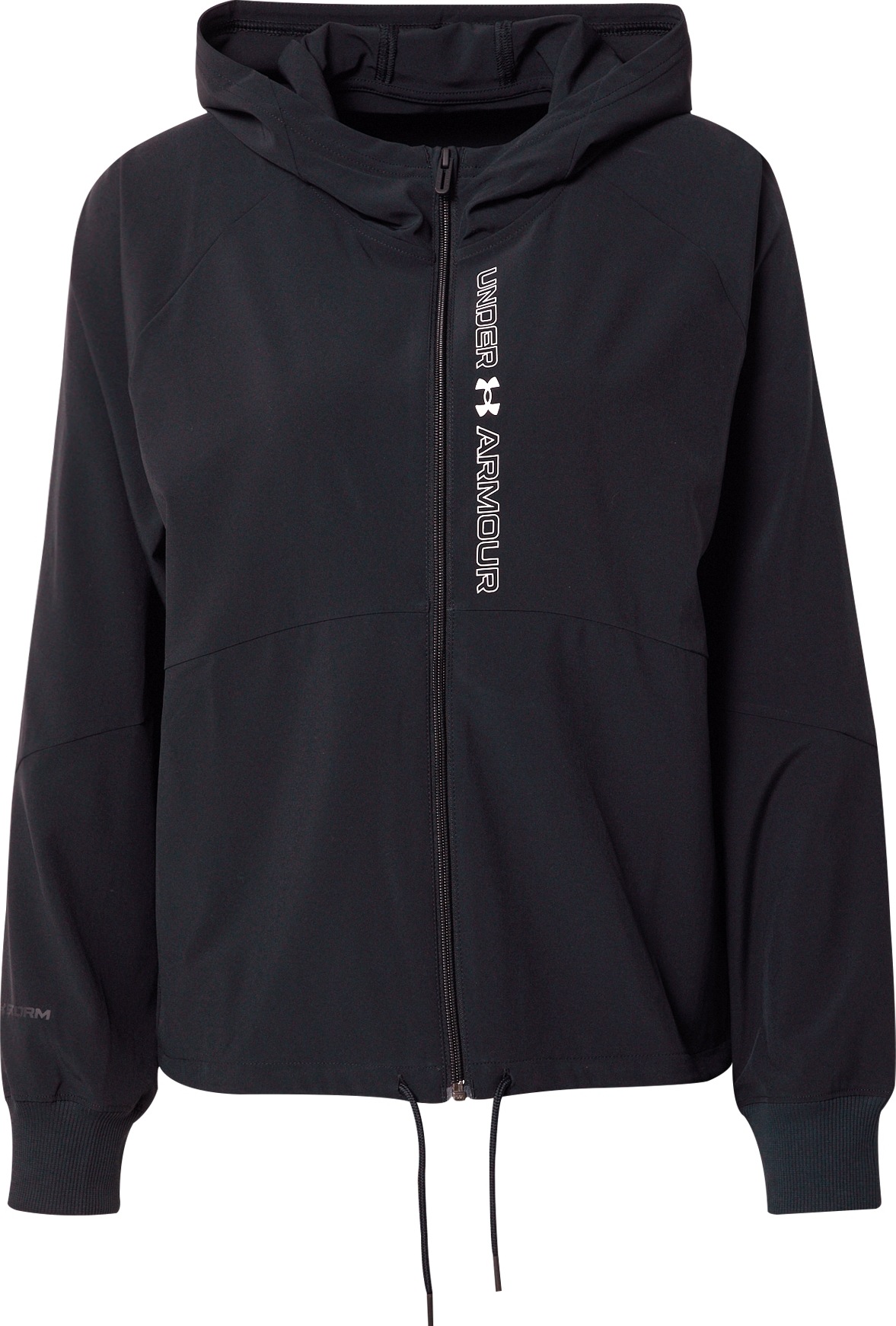 Sportovní bunda Under Armour černá / bílá