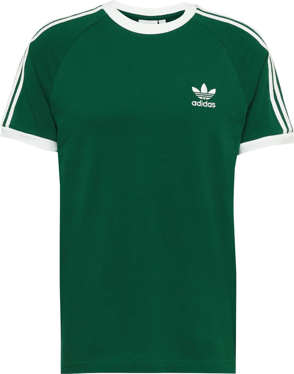 Tričko adidas Originals tmavě zelená / bílá
